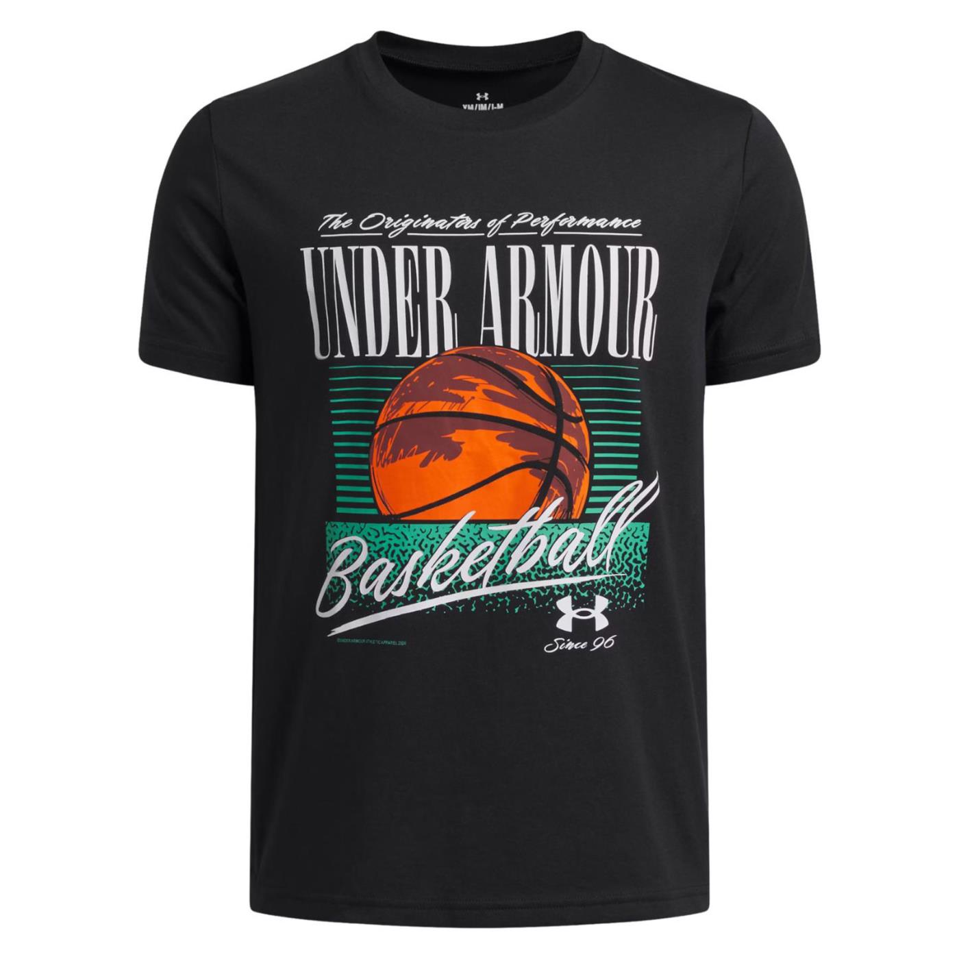 UNDER ARMOUR BOY BASKETBALL SS TEE - Nero - immagine principale