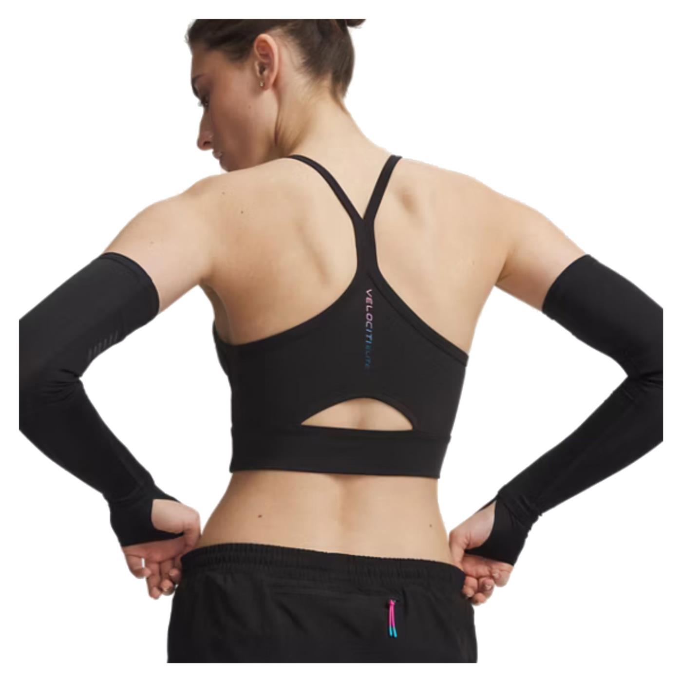 UNDER ARMOUR VELOCITI ELITE CROP TANK - Nero - vista 2