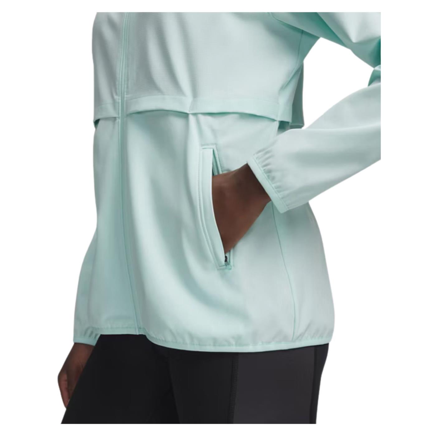 UNDER ARMOUR W VELOCITI PRO STORM JKT - Turchese - vista 3