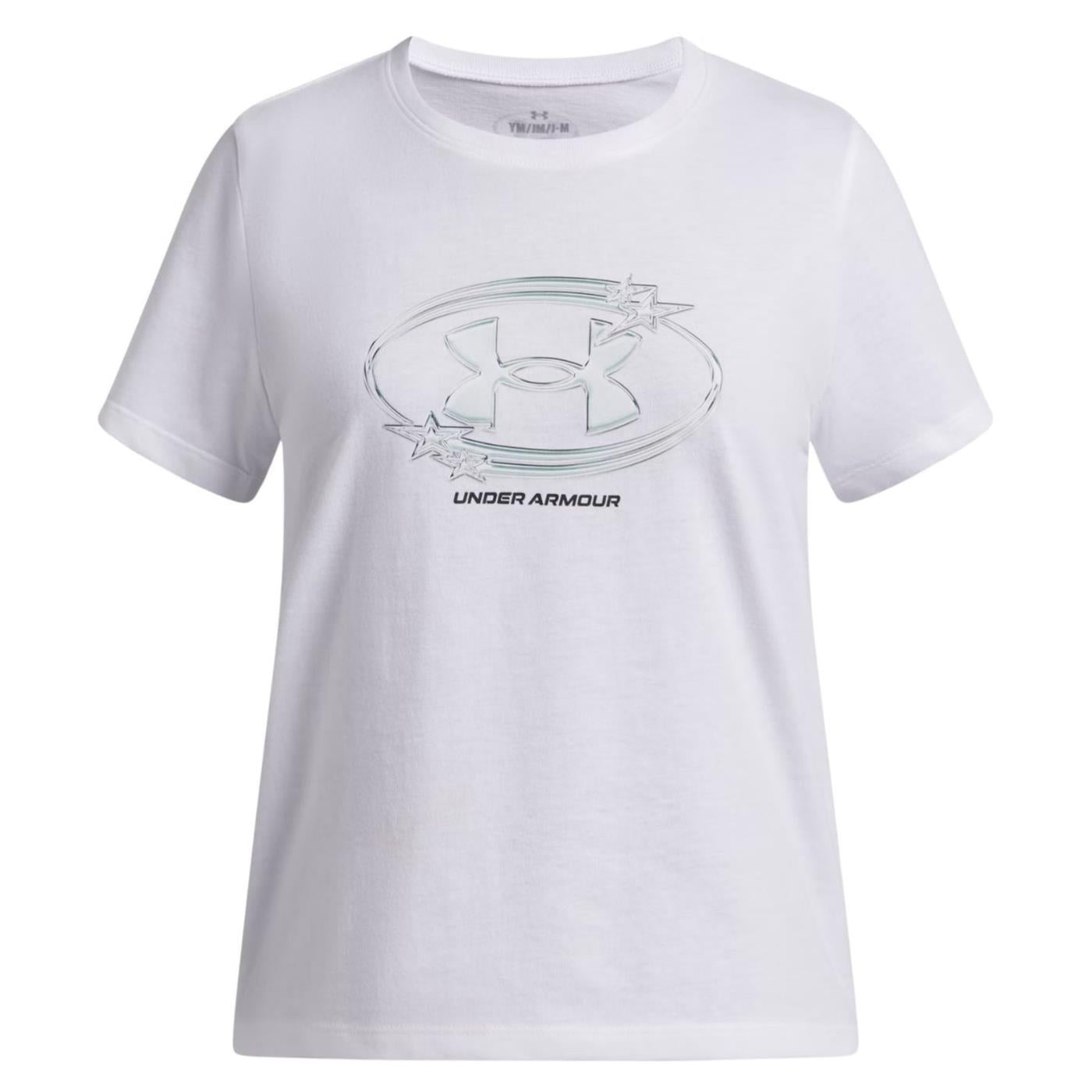 UNDER ARMOUR GIRL STAR LOGO SS TEE - Bianco - immagine principale