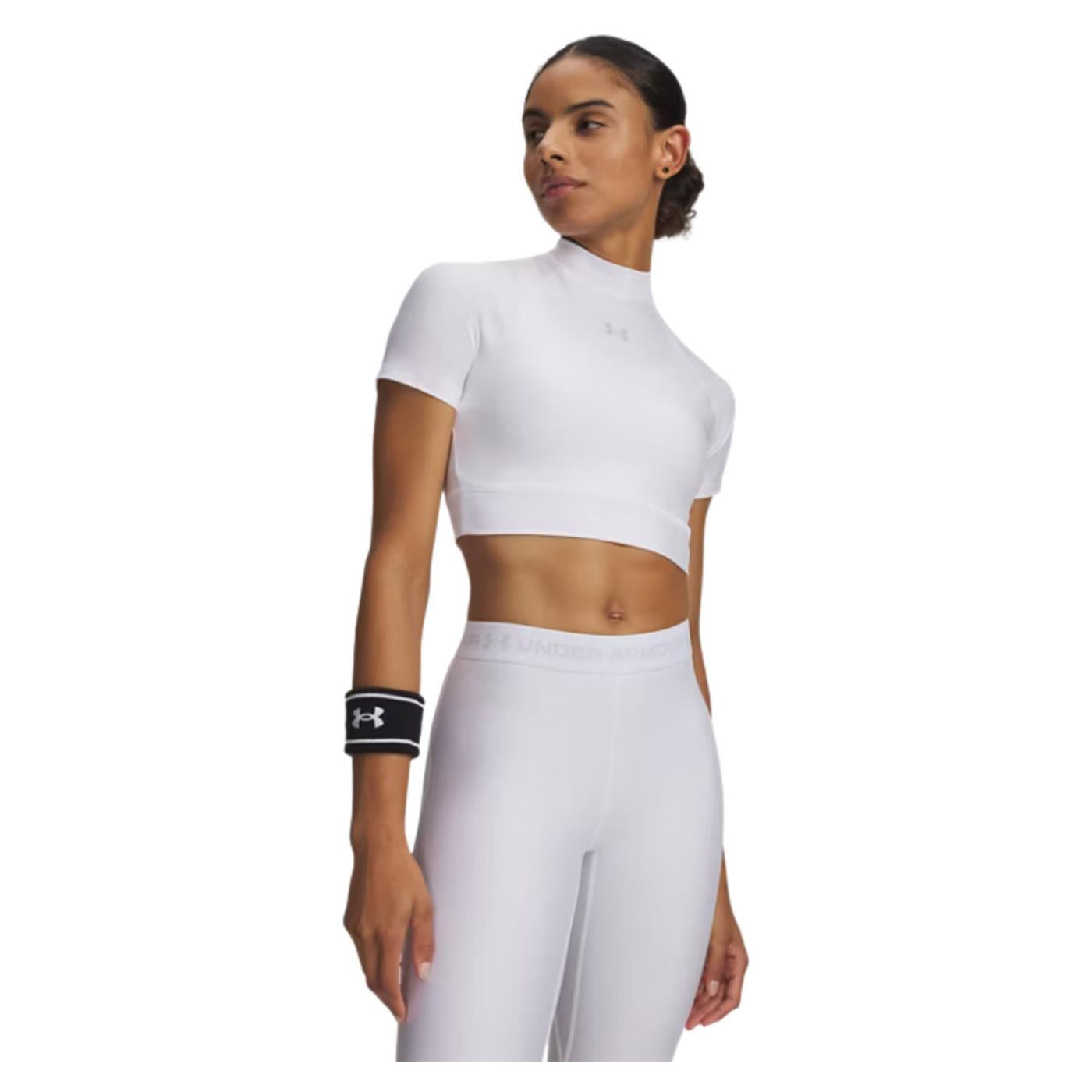 UNDER ARMOUR W HEATGEAR CROP MOCK TEE - immagine principale