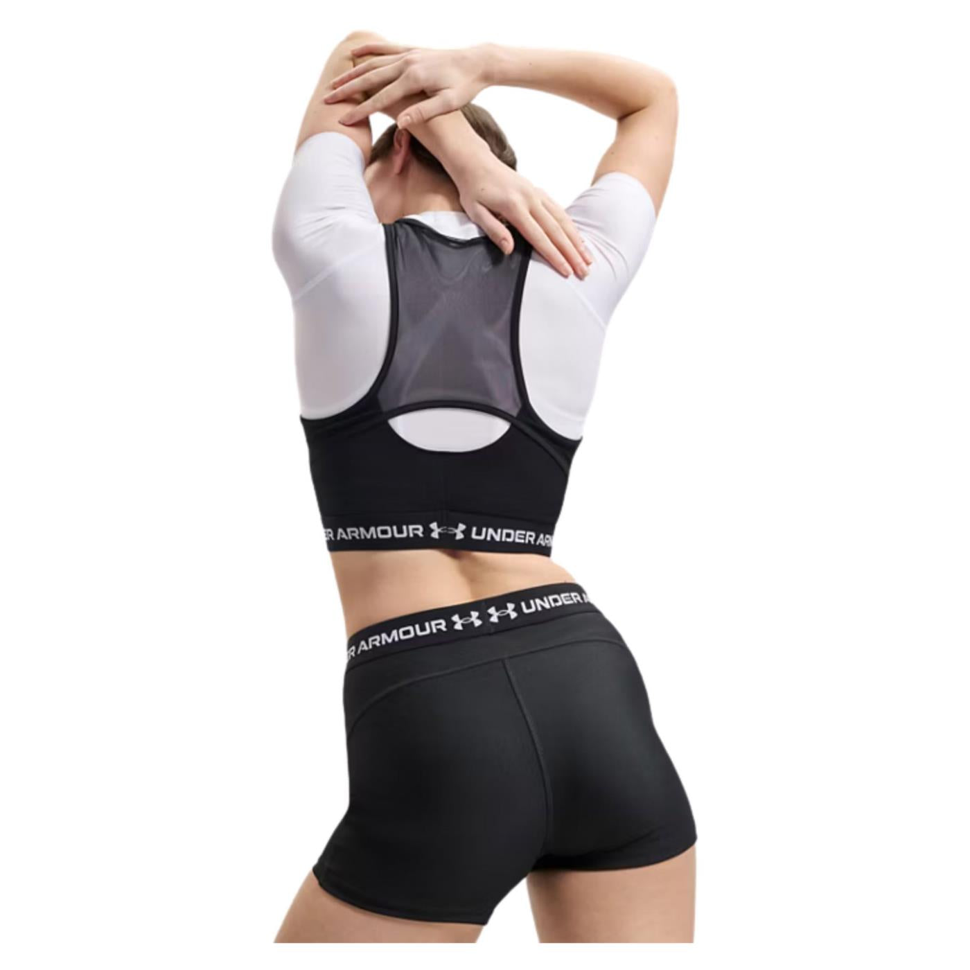 UNDER ARMOUR W HEATGEAR MESH TANK - Nero - vista 2