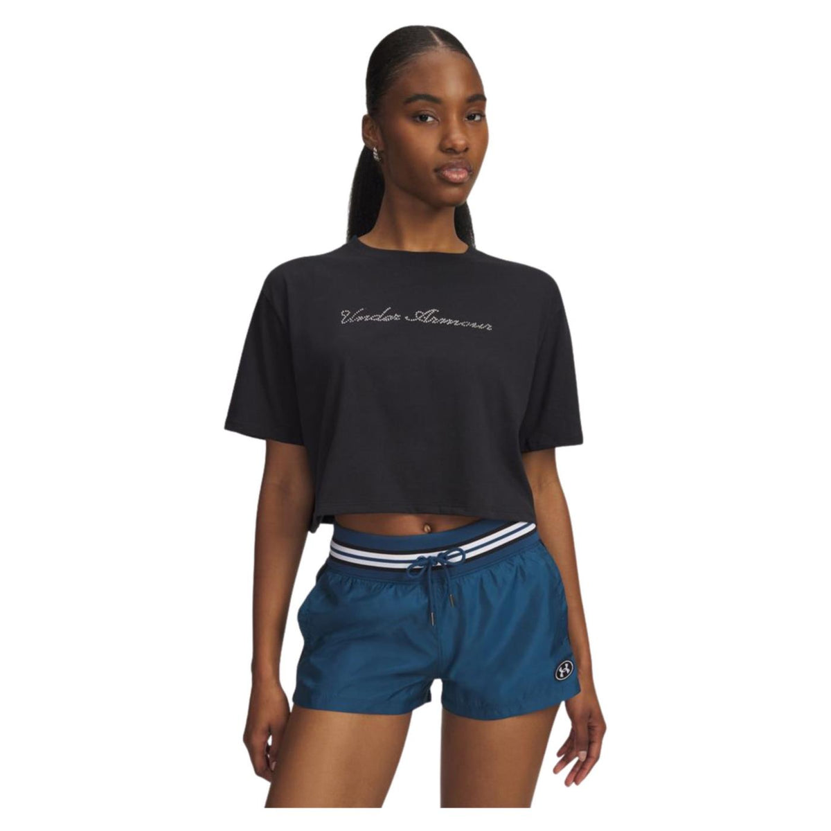 UNDER ARMOUR W WM CROP SS TEE