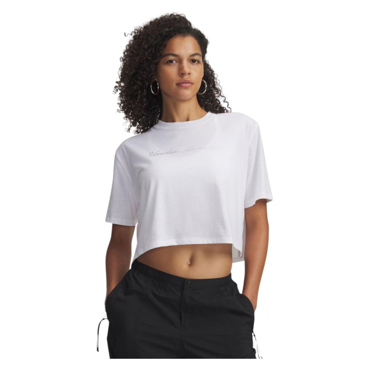 UNDER ARMOUR W WM CROP SS TEE