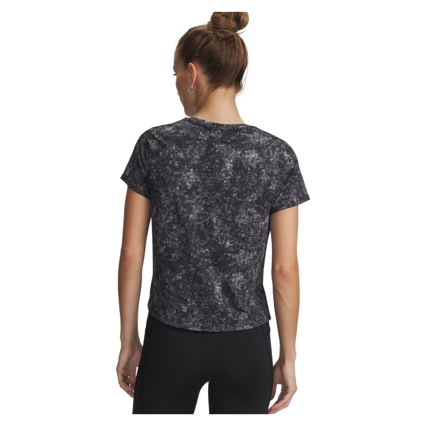 UNDER ARMOUR W VELOCITI PRO PRINT TEE - Nero - vista 2