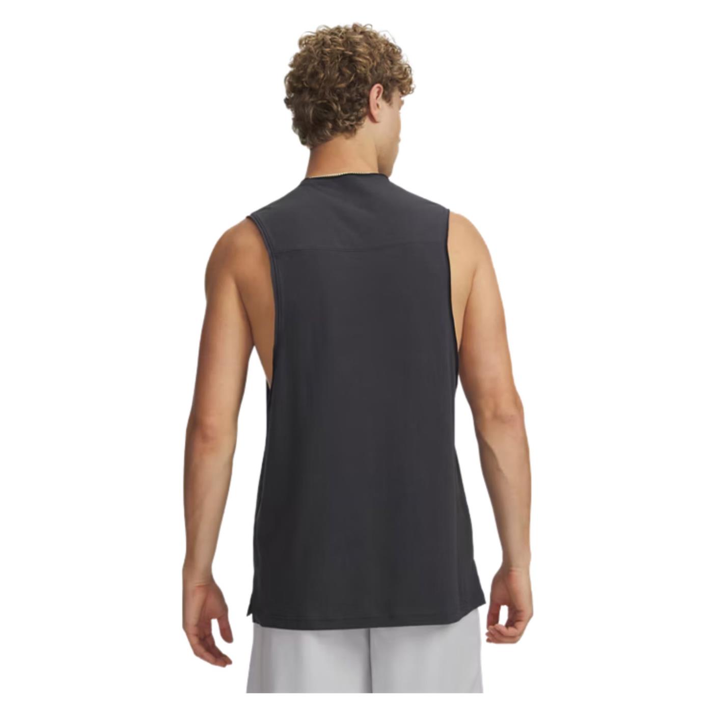 UNDER ARMOUR HOOPS TRAINING TANK - Nero - vista 2