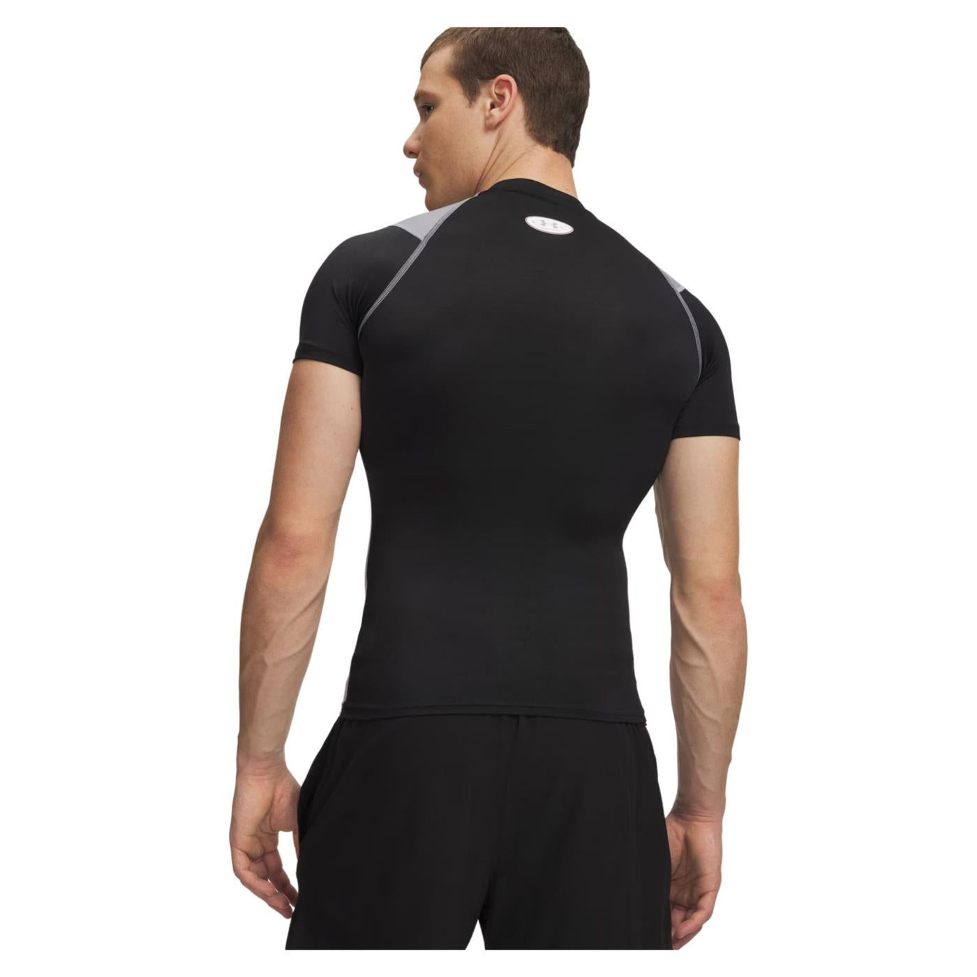 UNDER ARMOUR HG ELITE COMP SS TEE - Nero - vista 2
