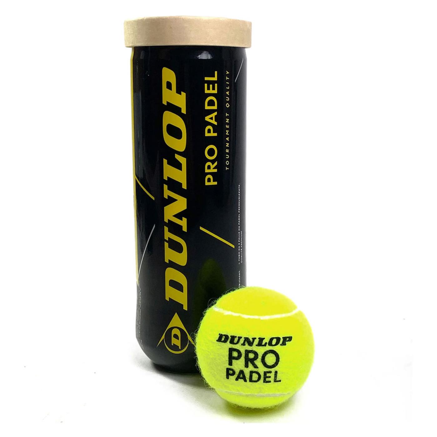 DUNLOP PRO CAN OF 3 PADEL BALLS