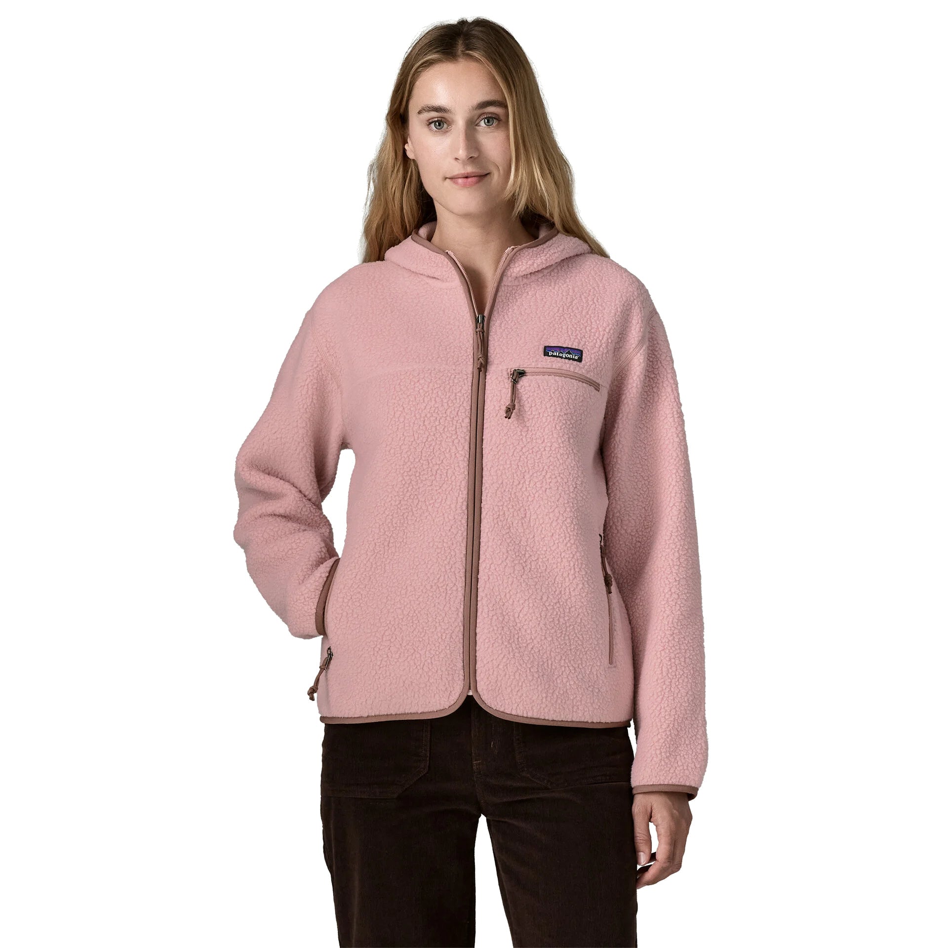 PATAGONIA WOMAN RETRO PILE HOODY - Rosa - immagine principale