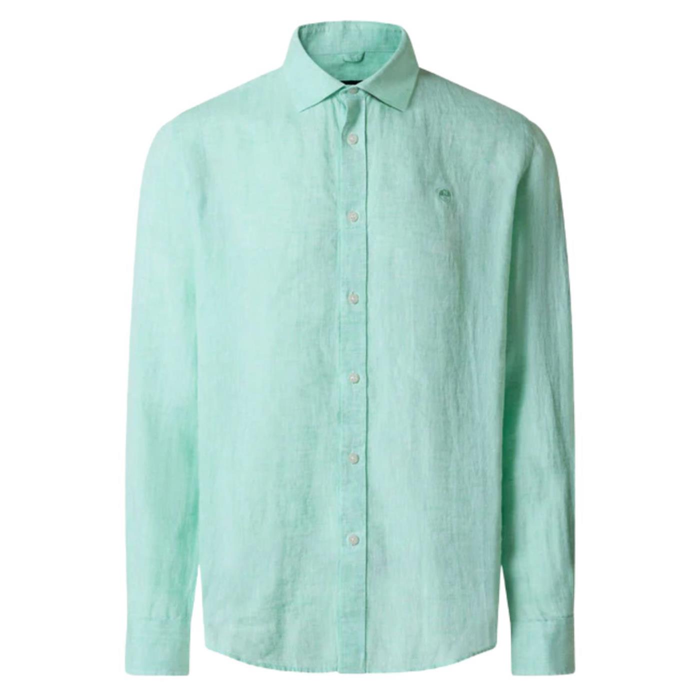 NORTH SAILS CAMICIA MANICHE LUNGHE - Verde - vista 4