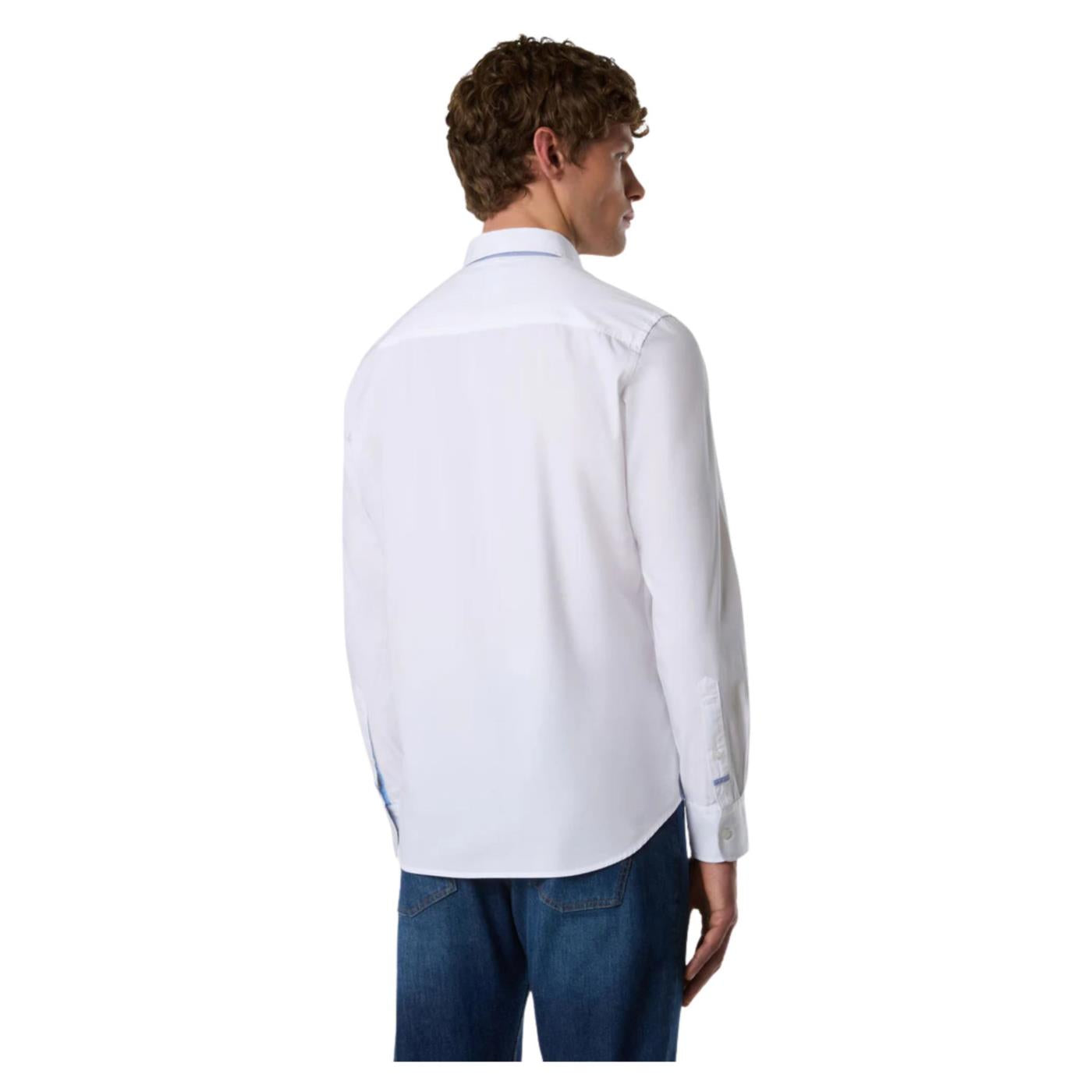 NORTH SAILS CAMICIA MANICHE LUNGHE - Bianco - vista 2