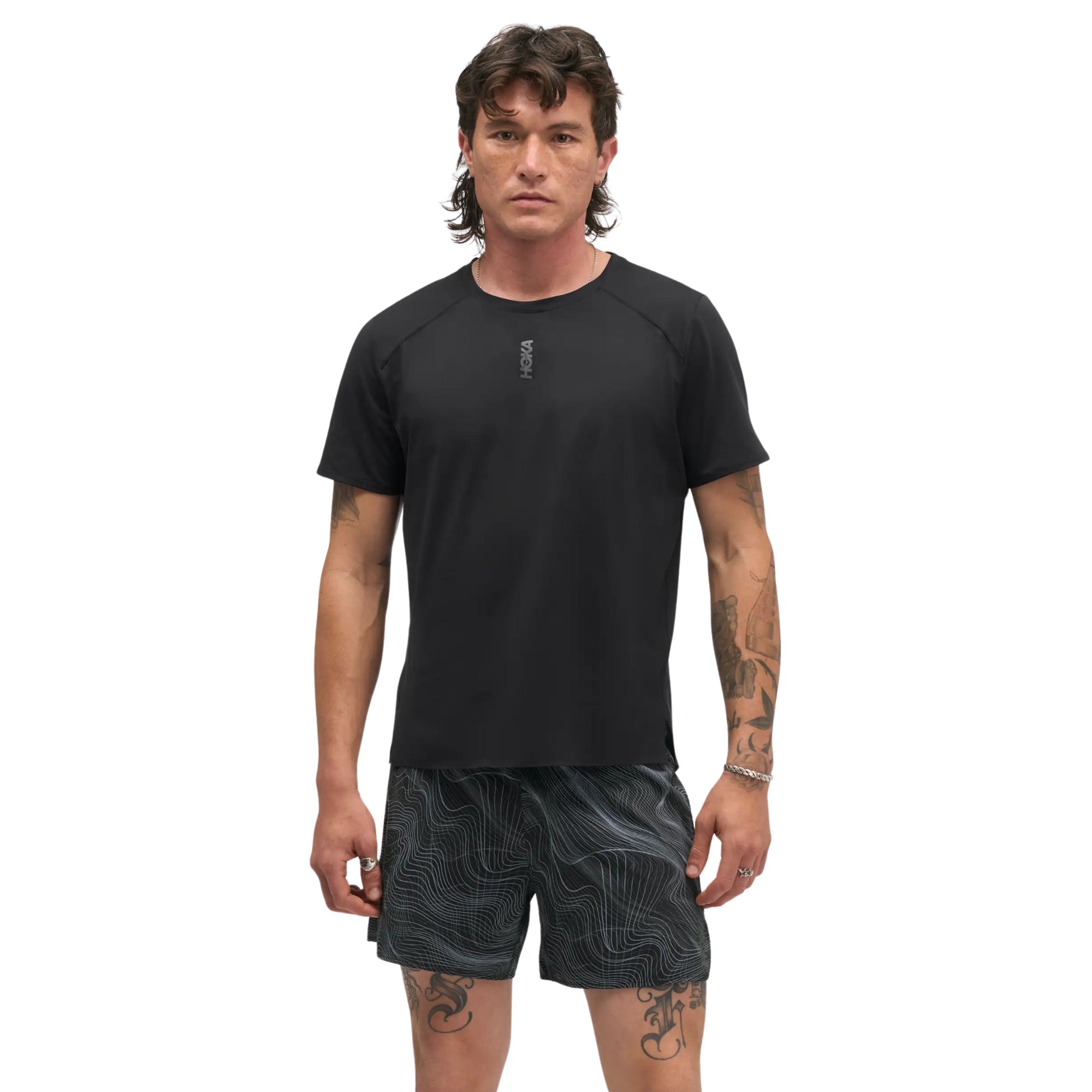 HOKA EVERYRUN SHORT SLEEVE TEE - Nero - immagine principale
