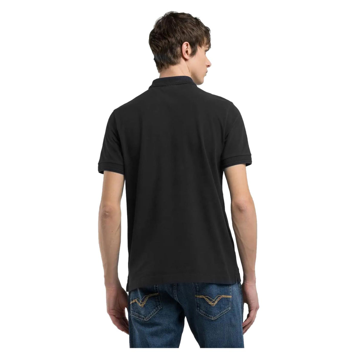 REPLAY PIQUET POLO WITH EMBROIDERY - seconda immagine