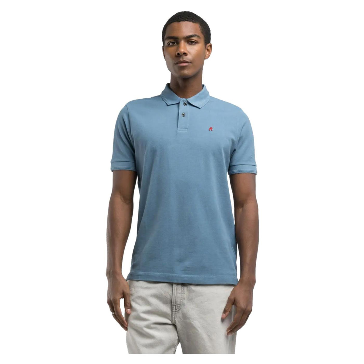 REPLAY PIQUET POLO WITH EMBROIDERY