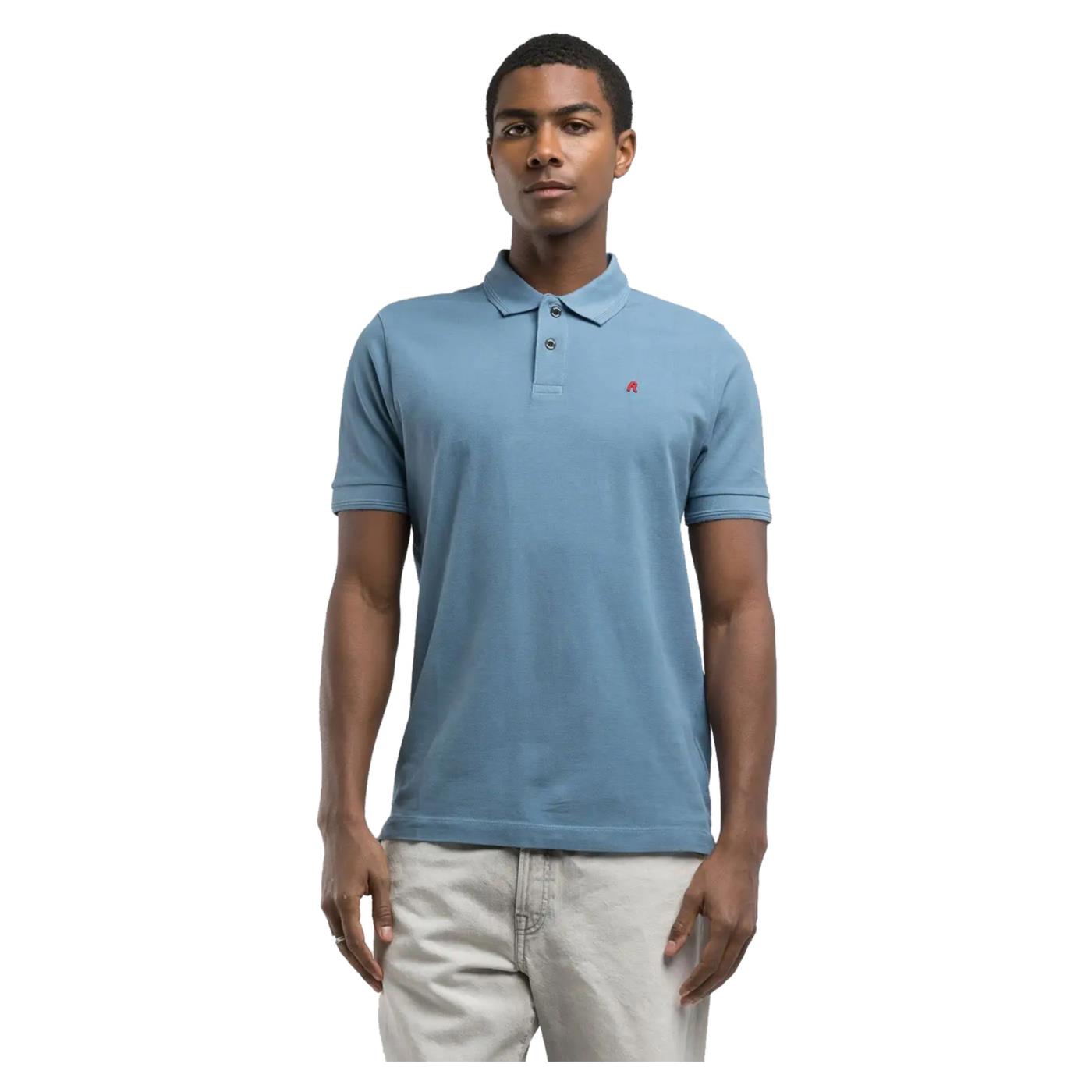 REPLAY PIQUET POLO WITH EMBROIDERY