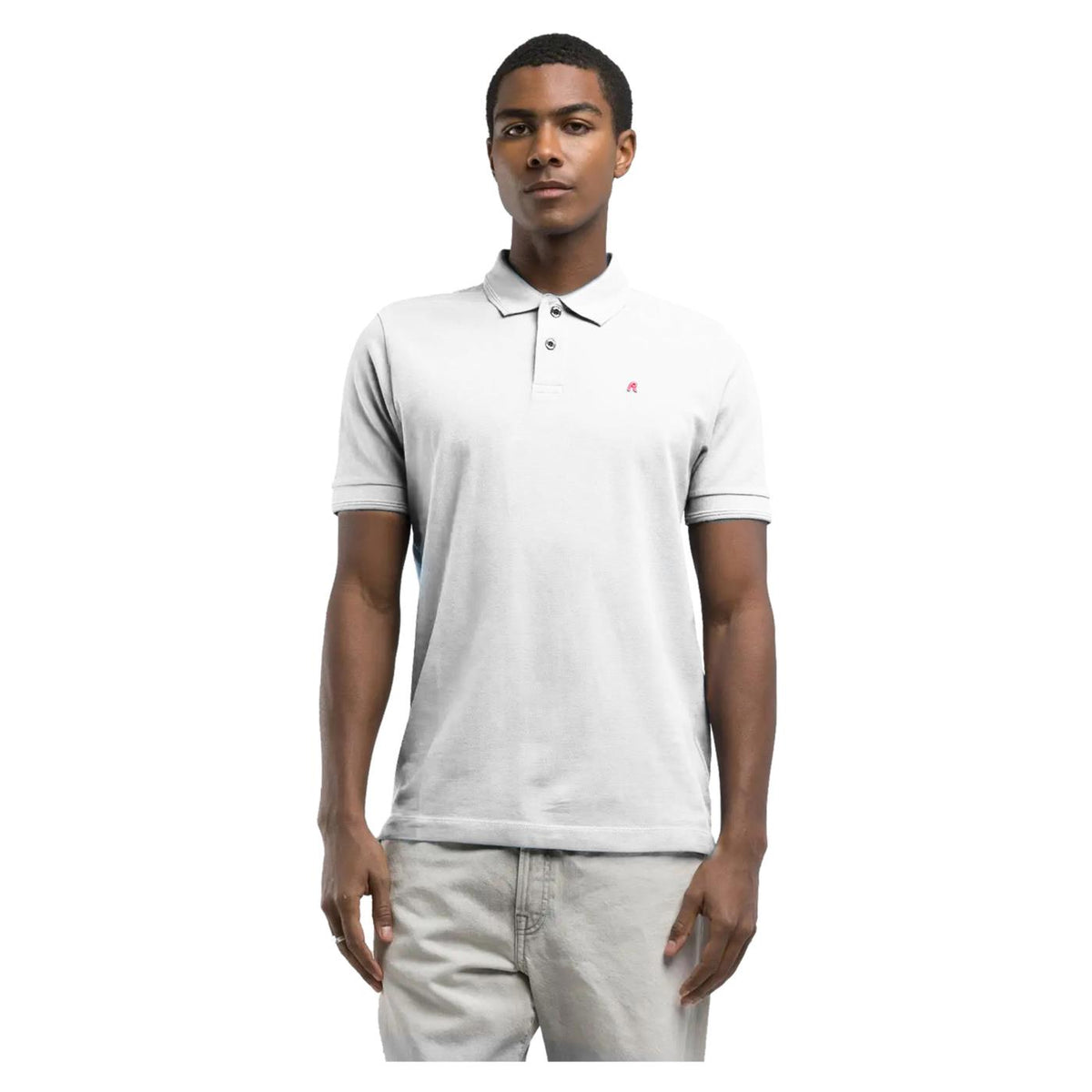 REPLAY PIQUET POLO WITH EMBROIDERY