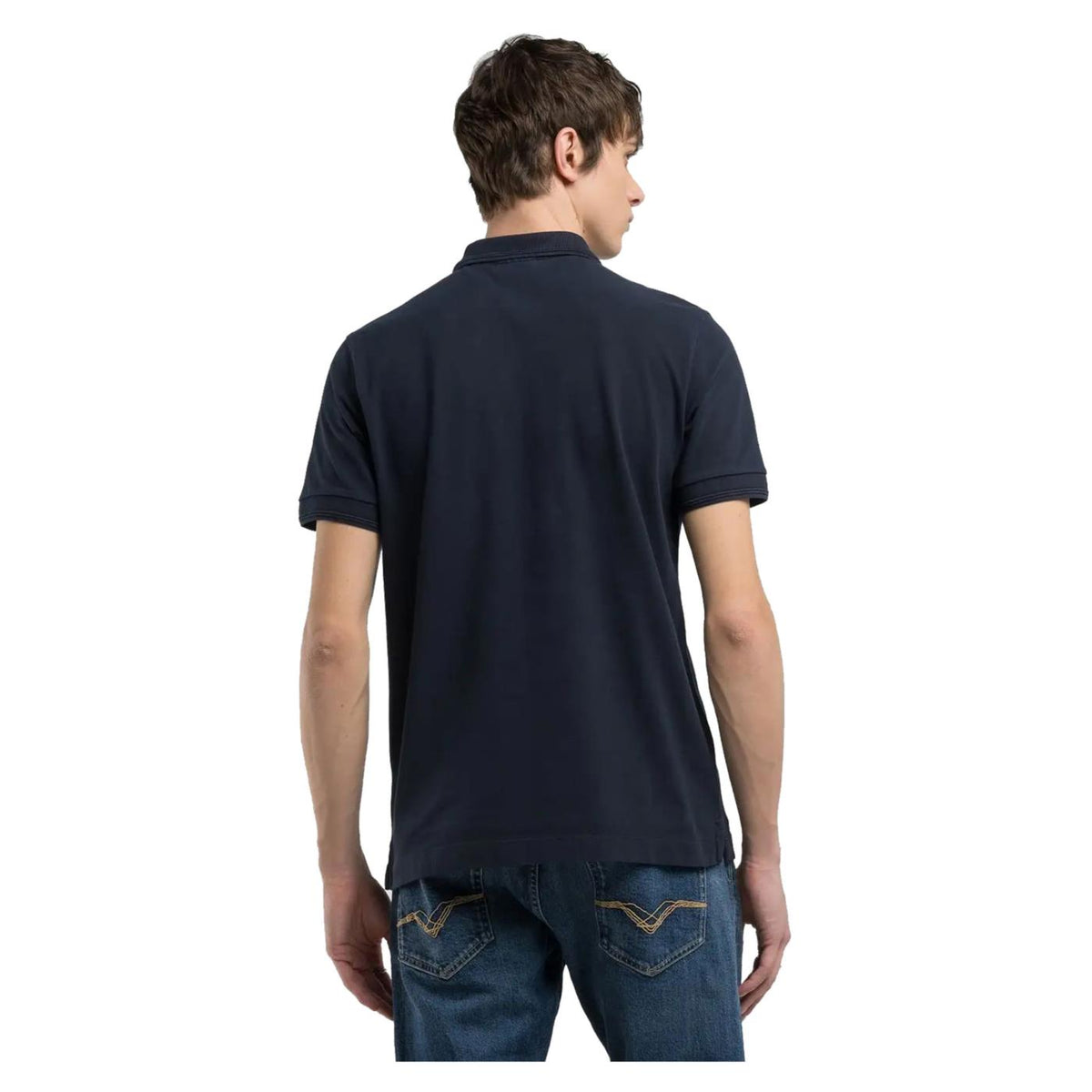 REPLAY PIQUET POLO WITH EMBROIDERY - seconda immagine