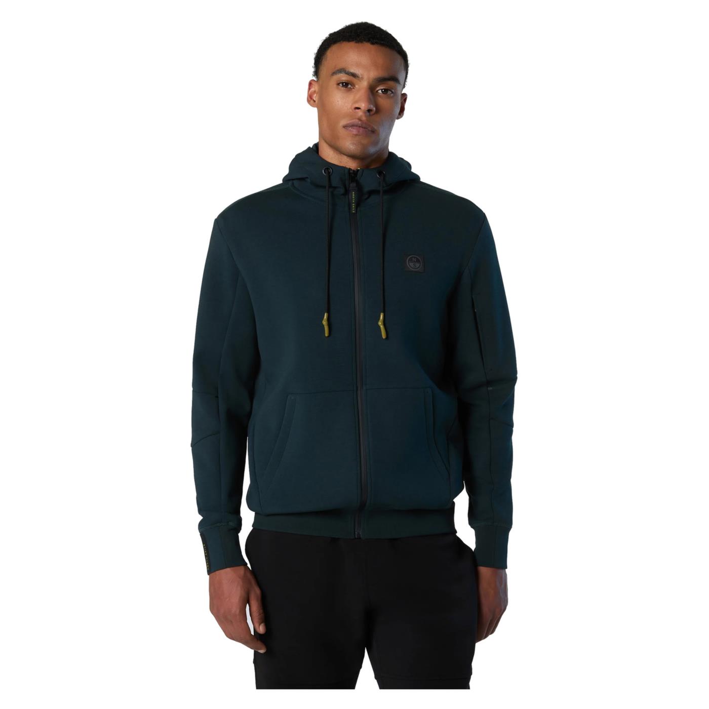 NORTH SAILS FELPA FULL ZIP CAPPUCCIO