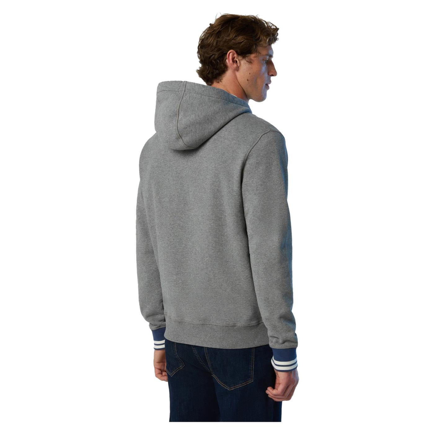 NORTH SAILS FELPA FULL ZIP CAPPUCCIO - seconda immagine