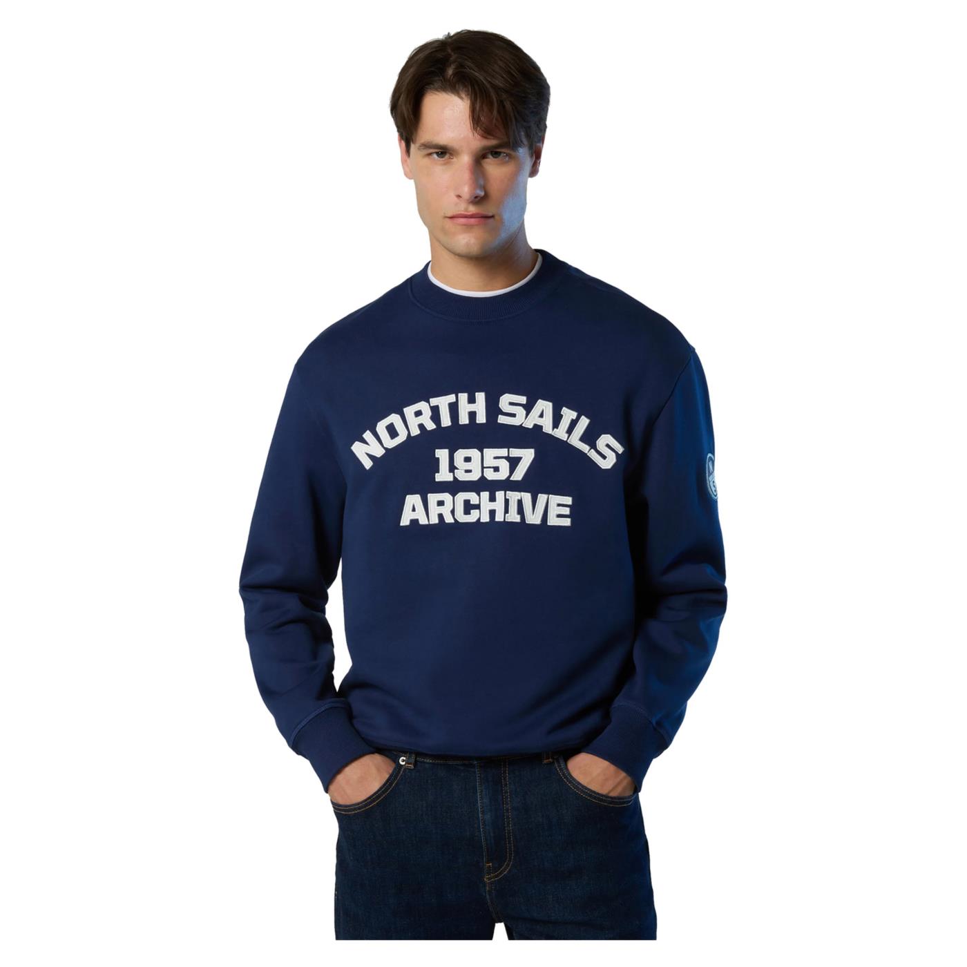 NORTH SAILS CREWNECK SWEATER GRAPHIC