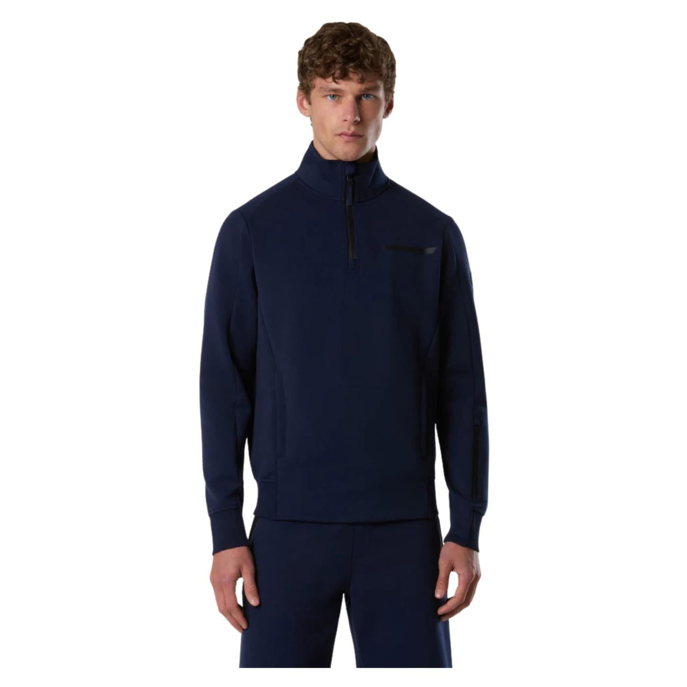 NORTH SAILS FELPA MEZZA ZIP - Blu - immagine principale
