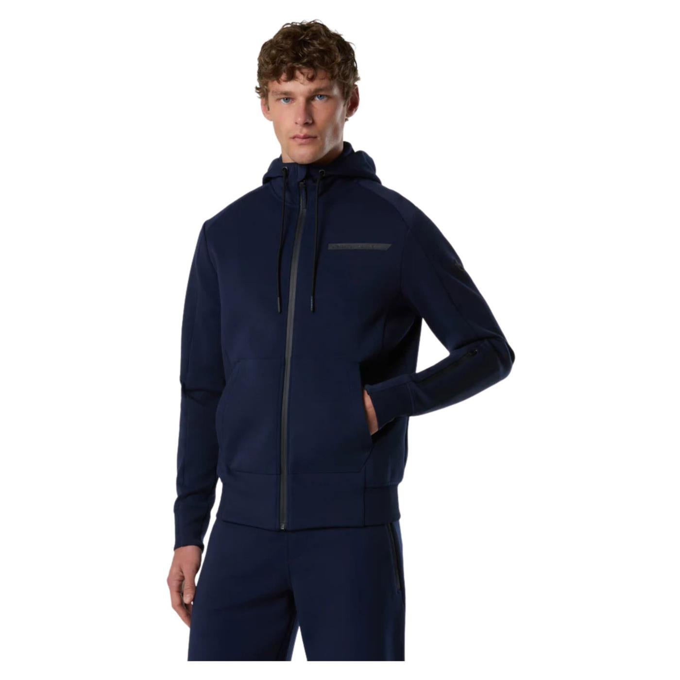 NORTH SAILS FELPA HOODY FULL ZIP - Blu - immagine principale