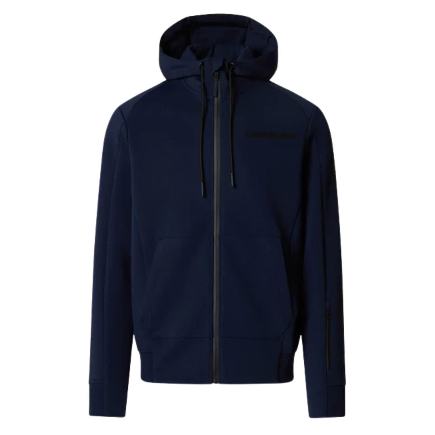 NORTH SAILS FELPA HOODY FULL ZIP - Blu - vista 4