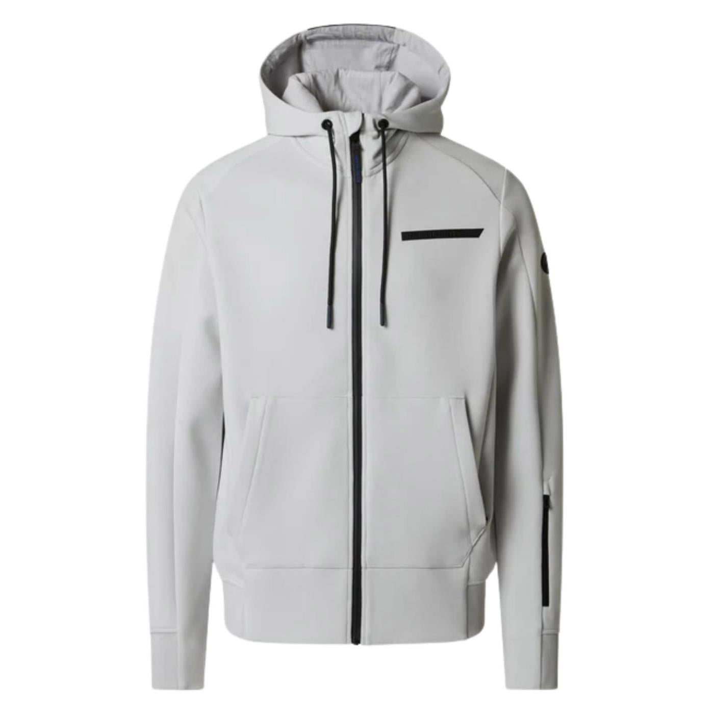NORTH SAILS FELPA HOODY FULL ZIP - Grigio chiaro - vista 4
