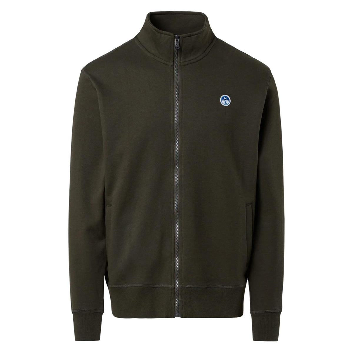 NORTH SAILS FULL ZIP SWEATSHIRT WITH LOGO