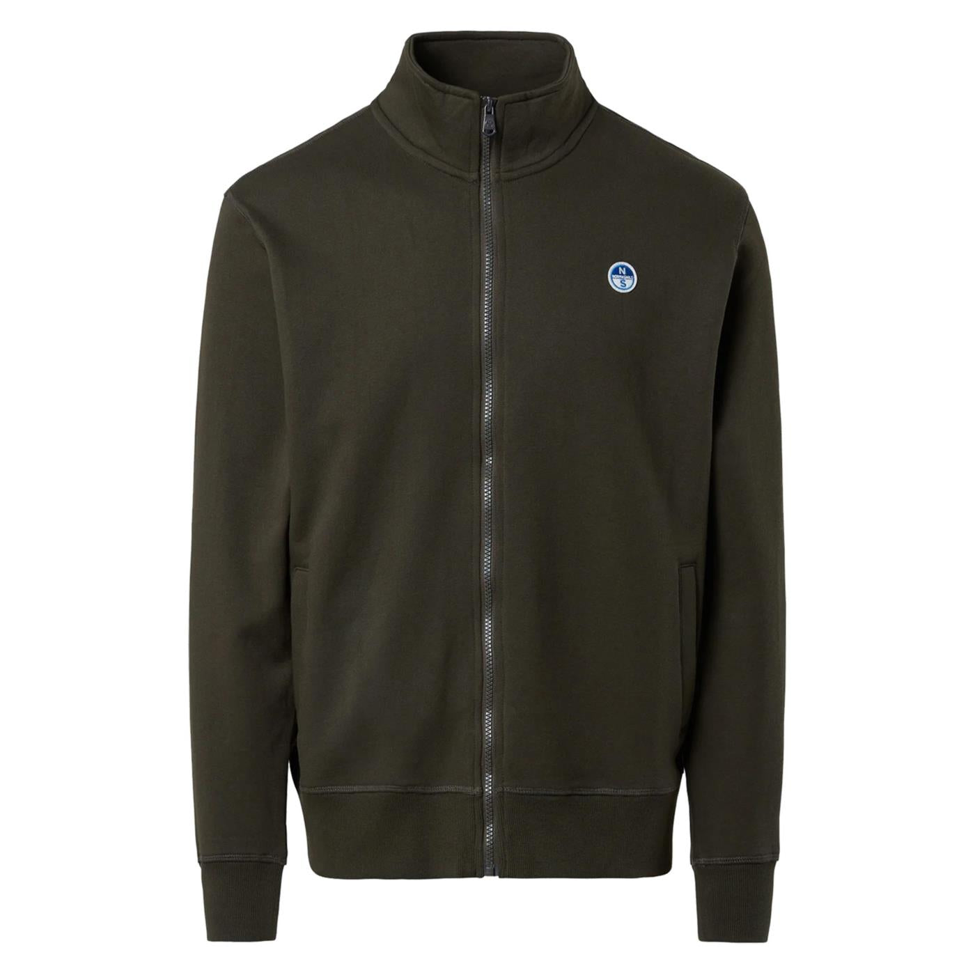 NORTH SAILS FULL ZIP SWEATSHIRT WITH LOGO