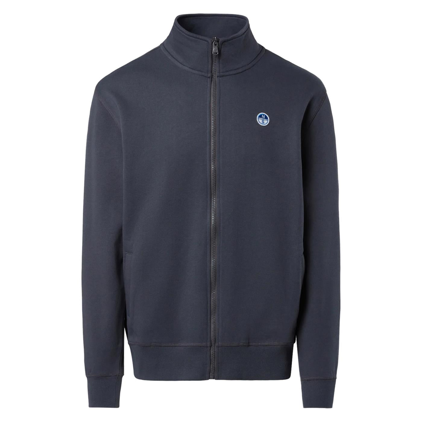 NORTH SAILS FULL ZIP SWEATSHIRT WITH LOGO