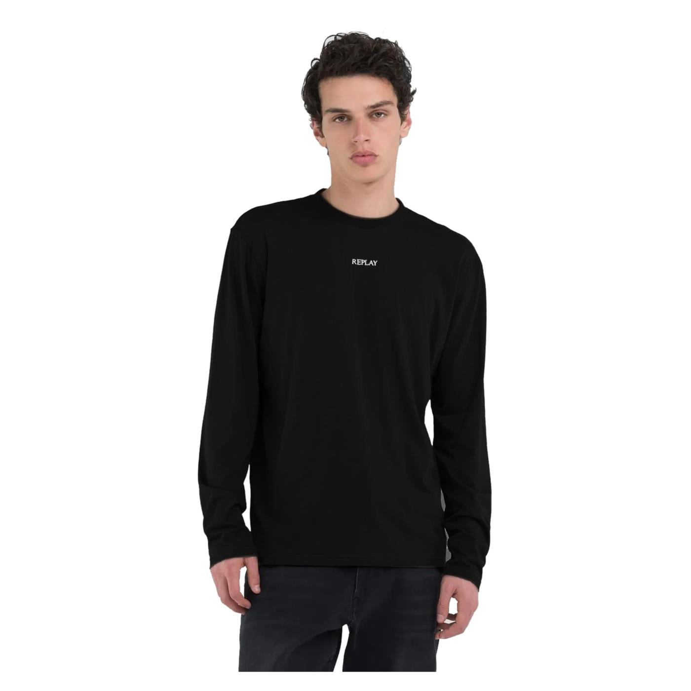 REPLAY T-SHIRT ML JERSEY LOGO