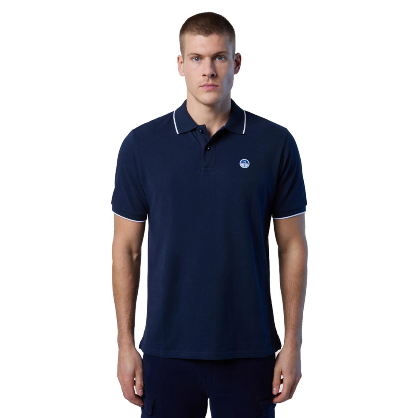 NORTH SAILS POLO COLLO IN CONTRASTO