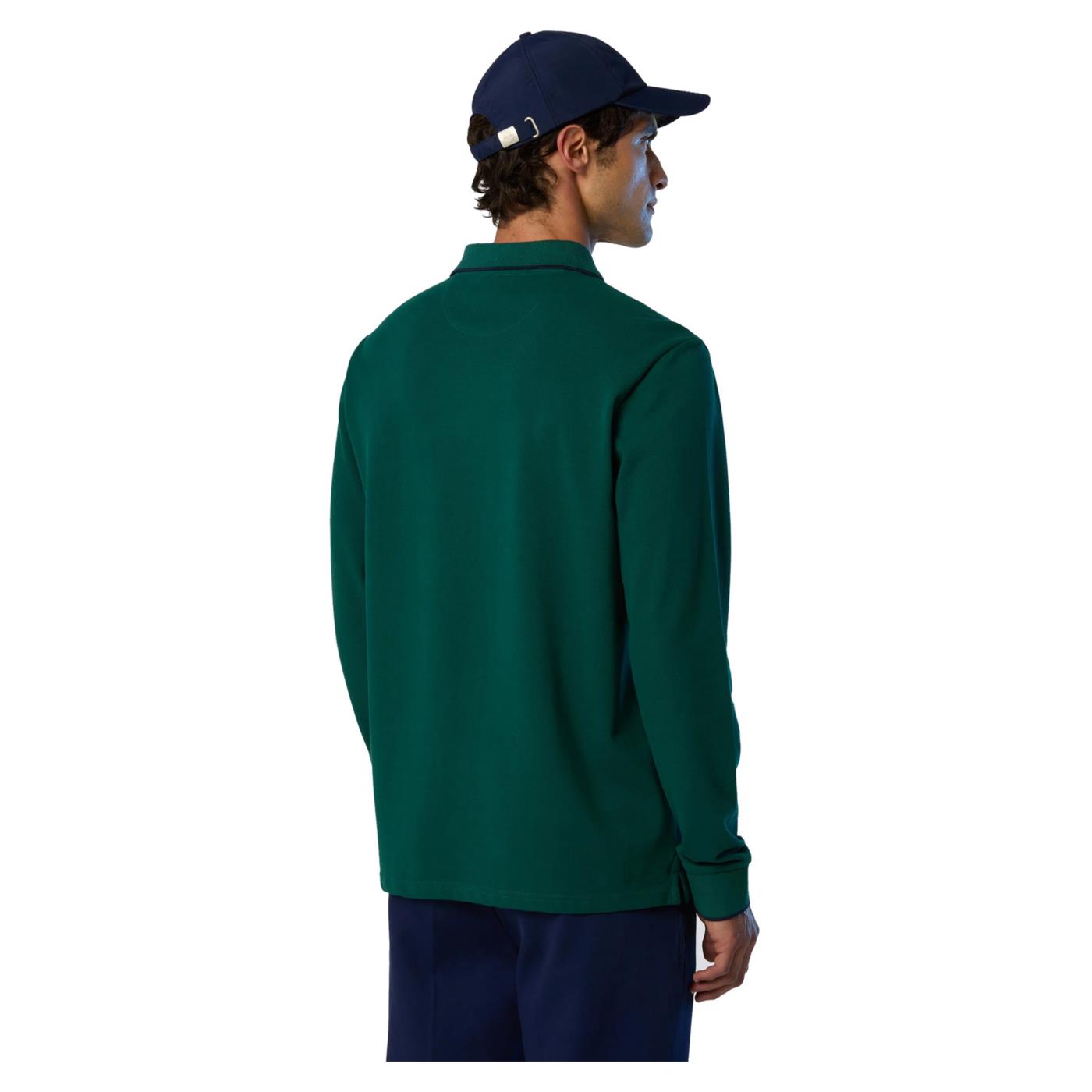 NORTH SAILS BASIC POLO LONG SLEEVE - seconda immagine