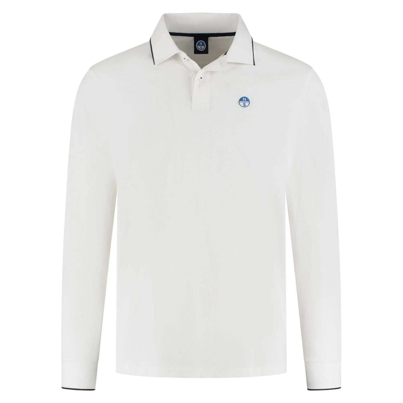 NORTH SAILS POLO BASIC MANICHE LUNGHE - Bianco - immagine principale