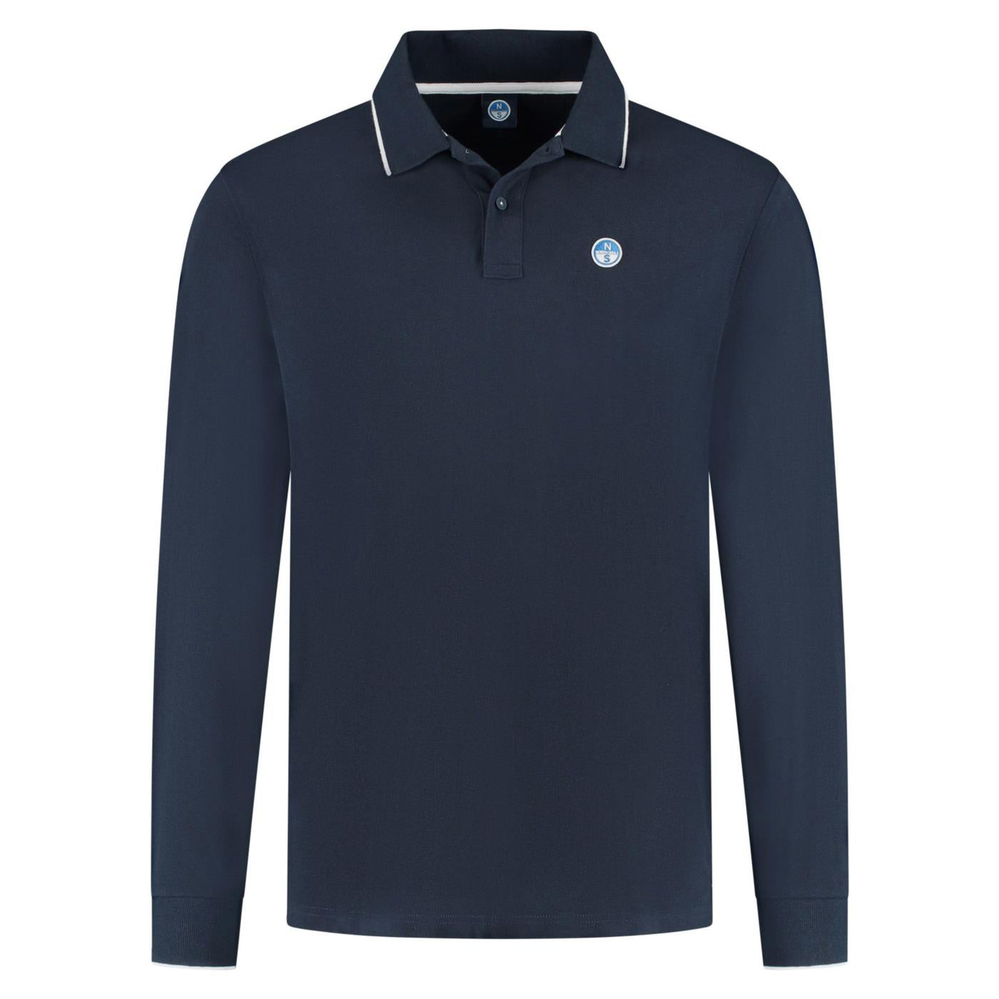 NORTH SAILS POLO BASIC MANICHE LUNGHE - Blu - immagine principale