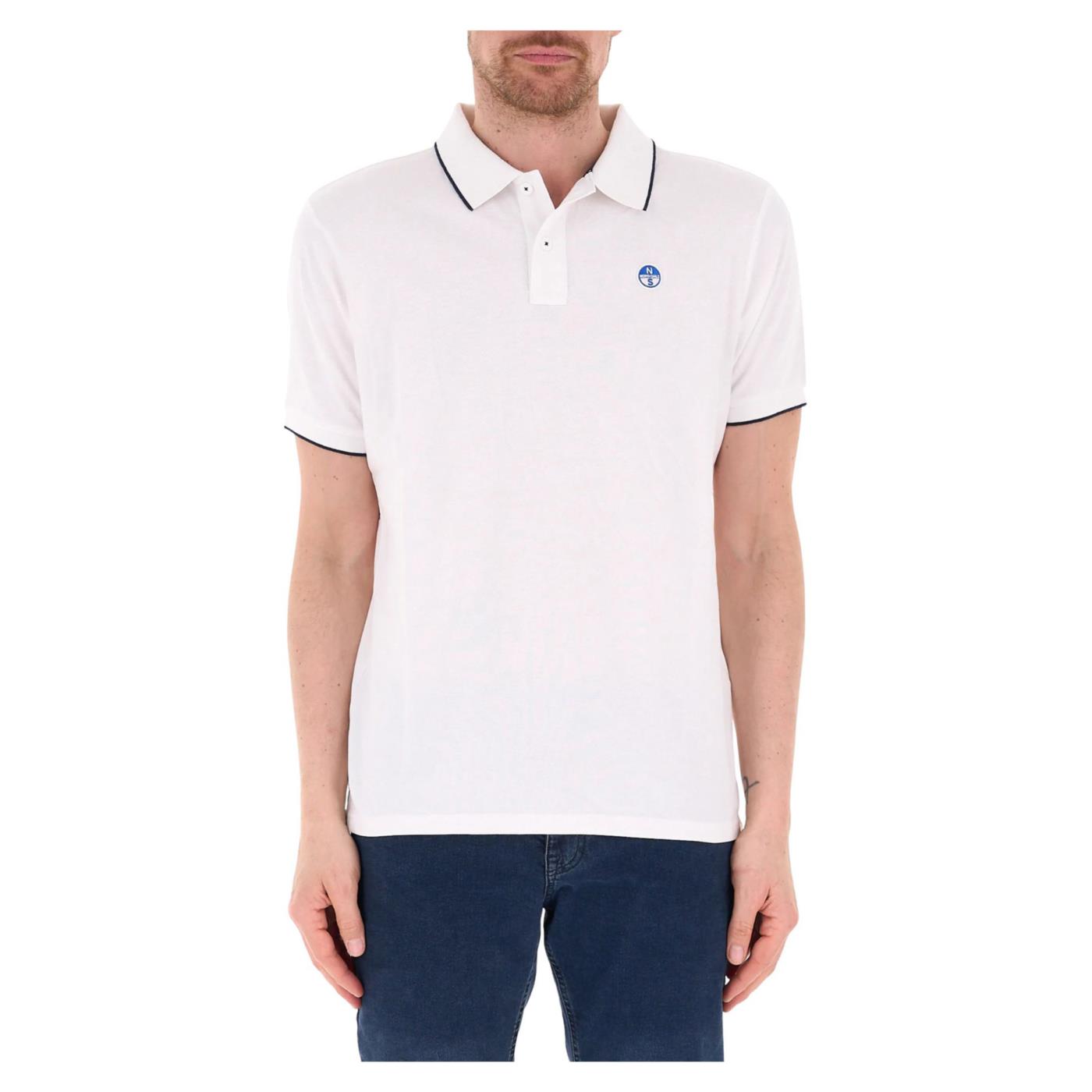 NORTH SAILS POLO MANICHE CORTE - Bianco - immagine principale