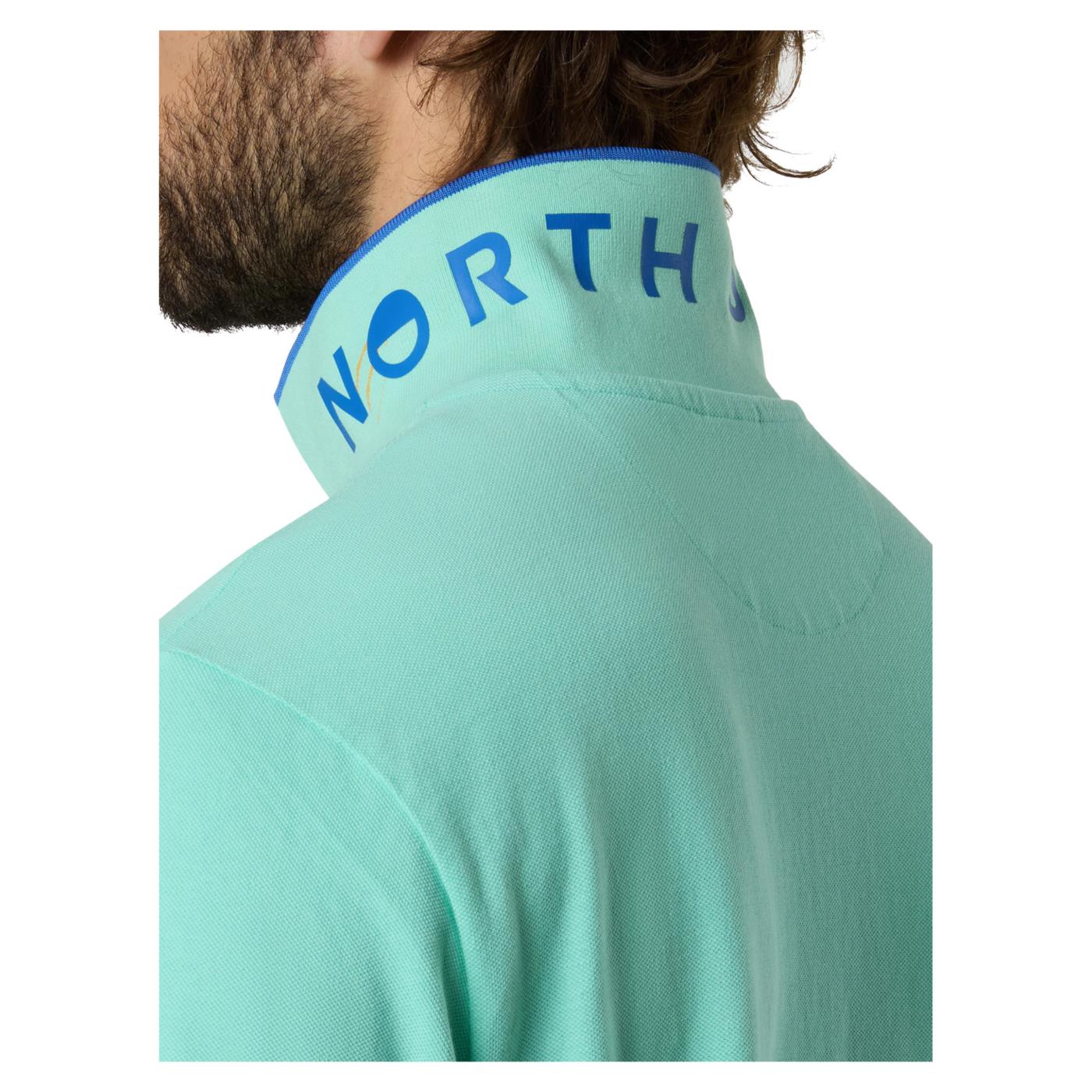 NORTH SAILS POLO MANICHE CORTE - Verde - vista 3