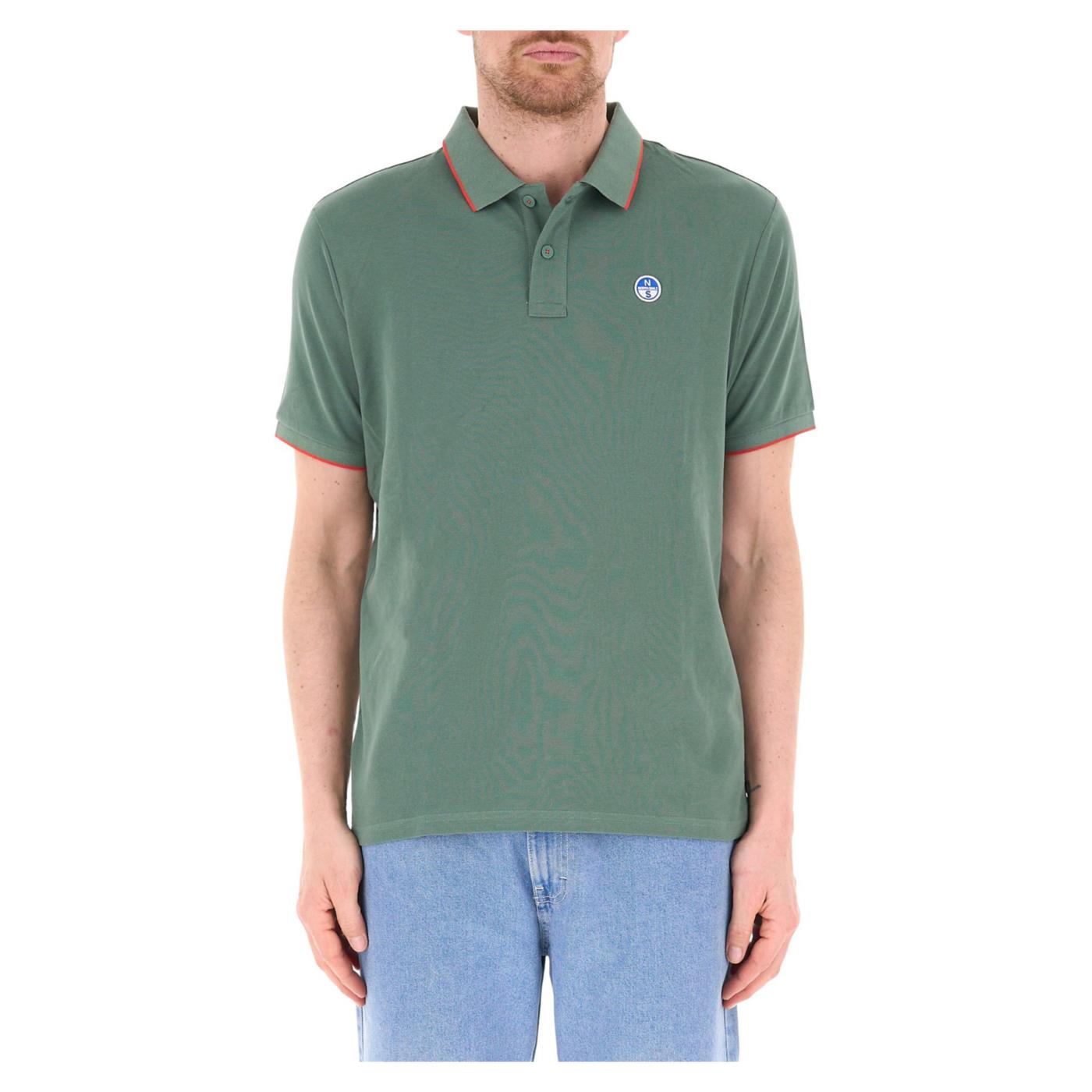 NORTH SAILS POLO MANICHE CORTE - Militare - immagine principale