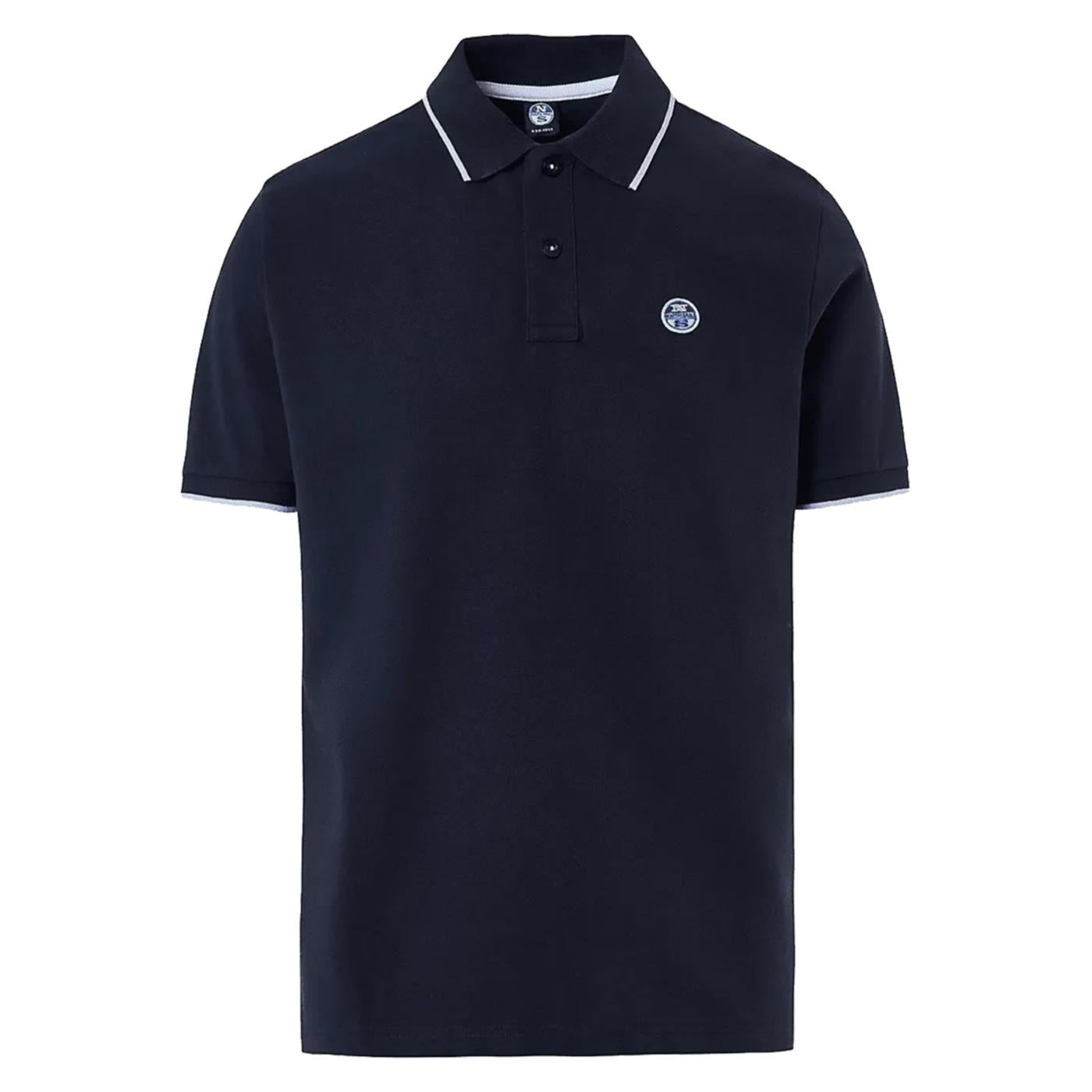 NORTH SAILS POLO MANICHE CORTE - Blu - vista 2