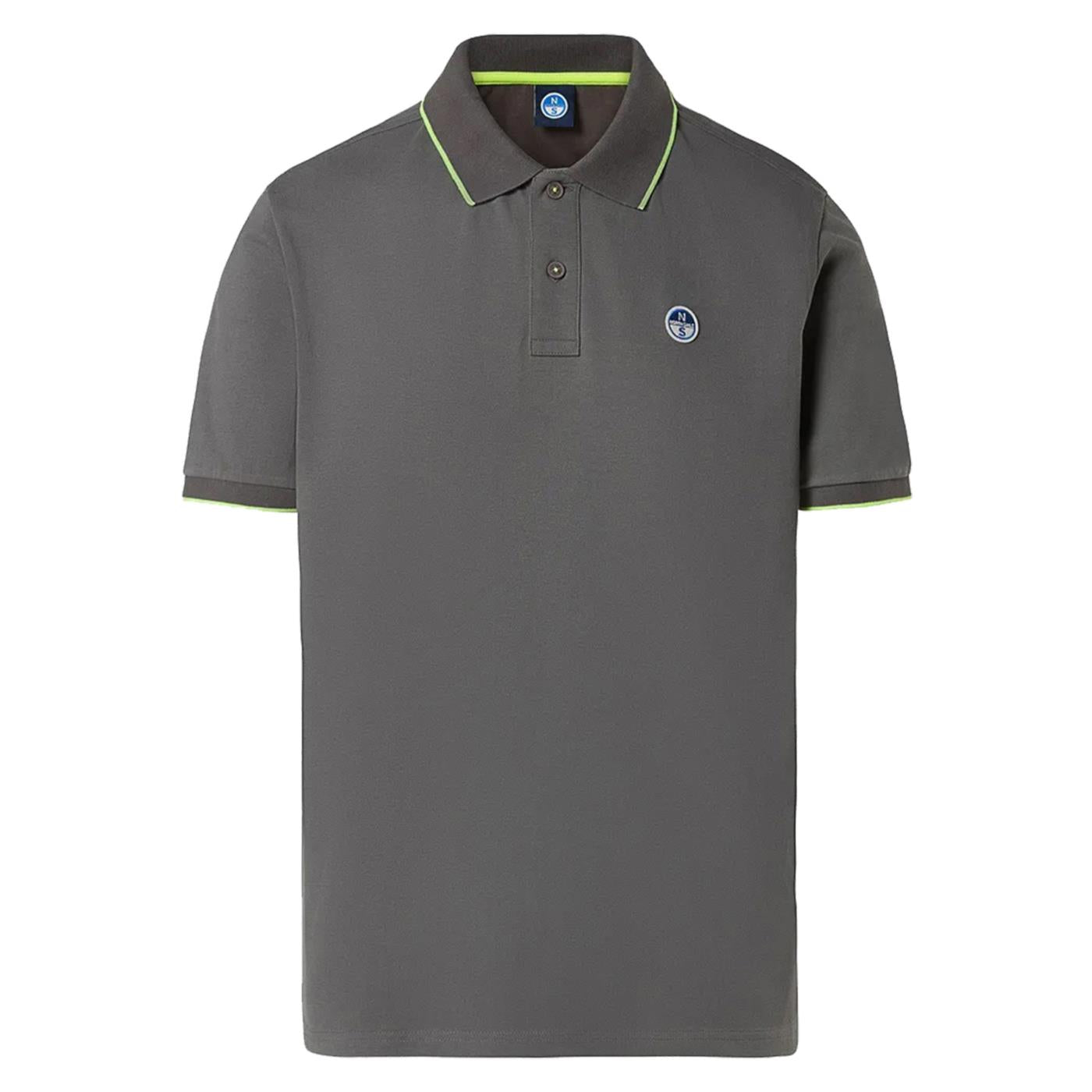 NORTH SAILS POLO MANICHE CORTE - Grigio scuro - vista 2