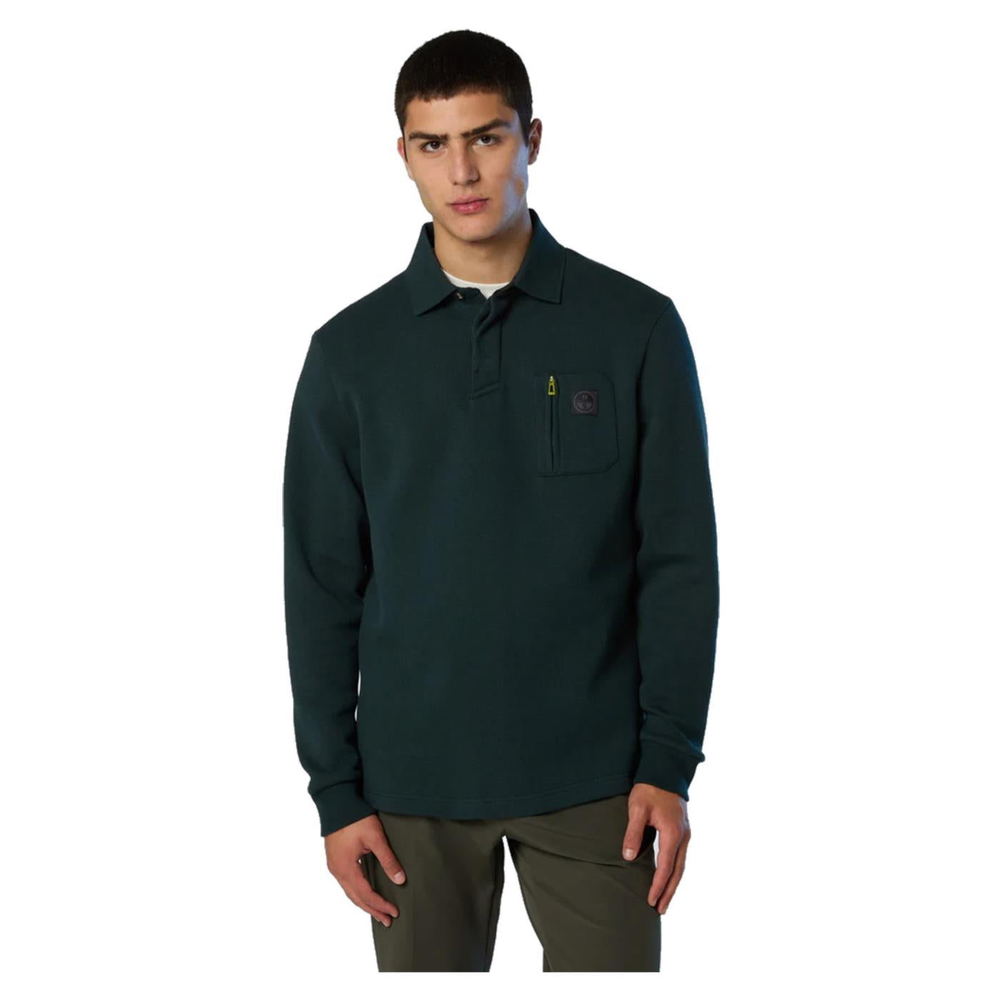 NORTH SAILS POLO LONG SLEEVE - Verde - immagine principale