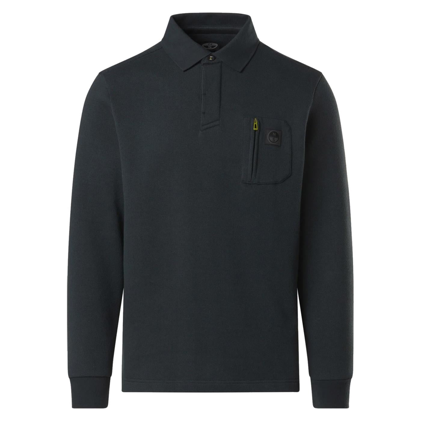 NORTH SAILS POLO LONG SLEEVE - Verde - vista 3