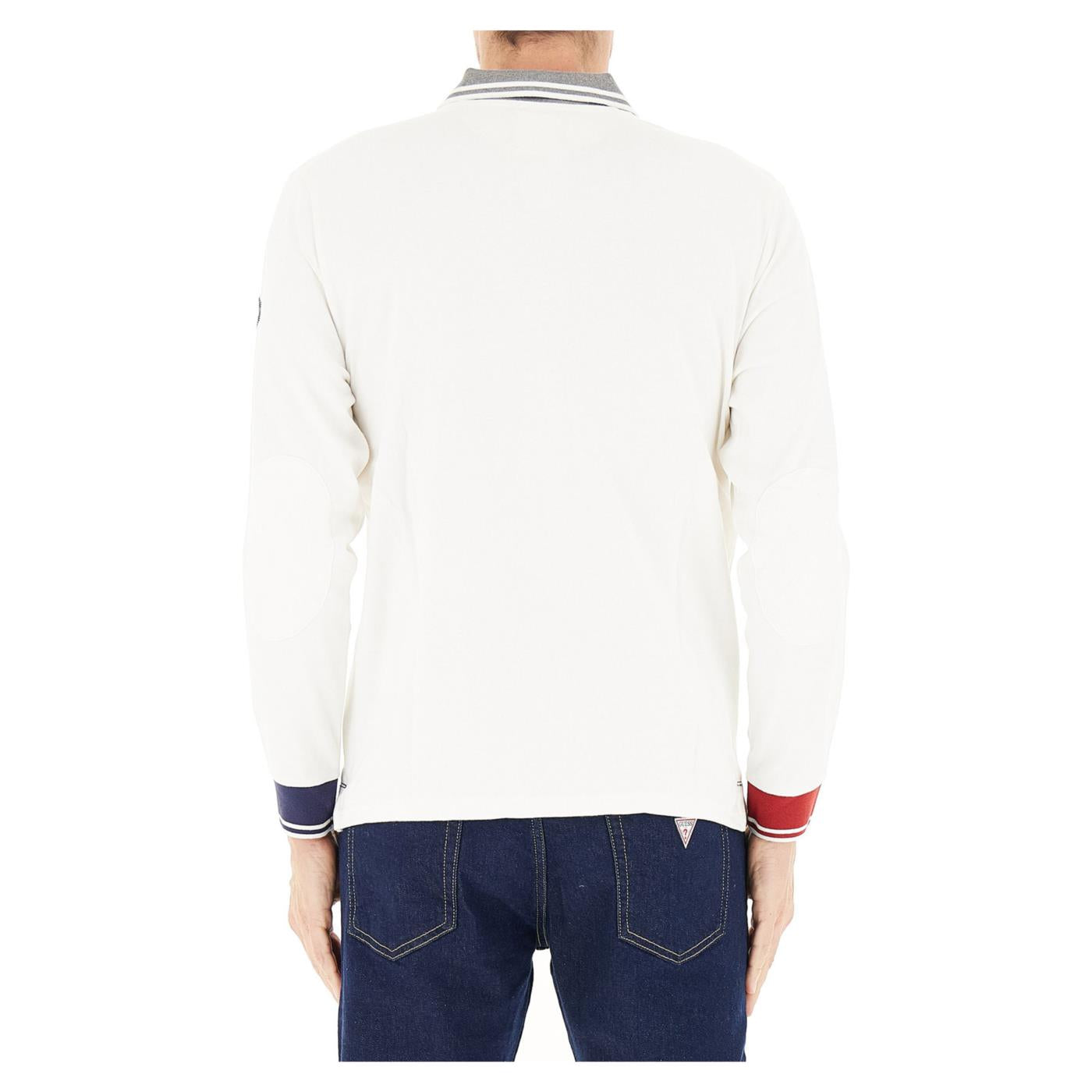 NORTH SAILS POLO LONG SLEEVE GRAPHIC - Bianco - vista 2