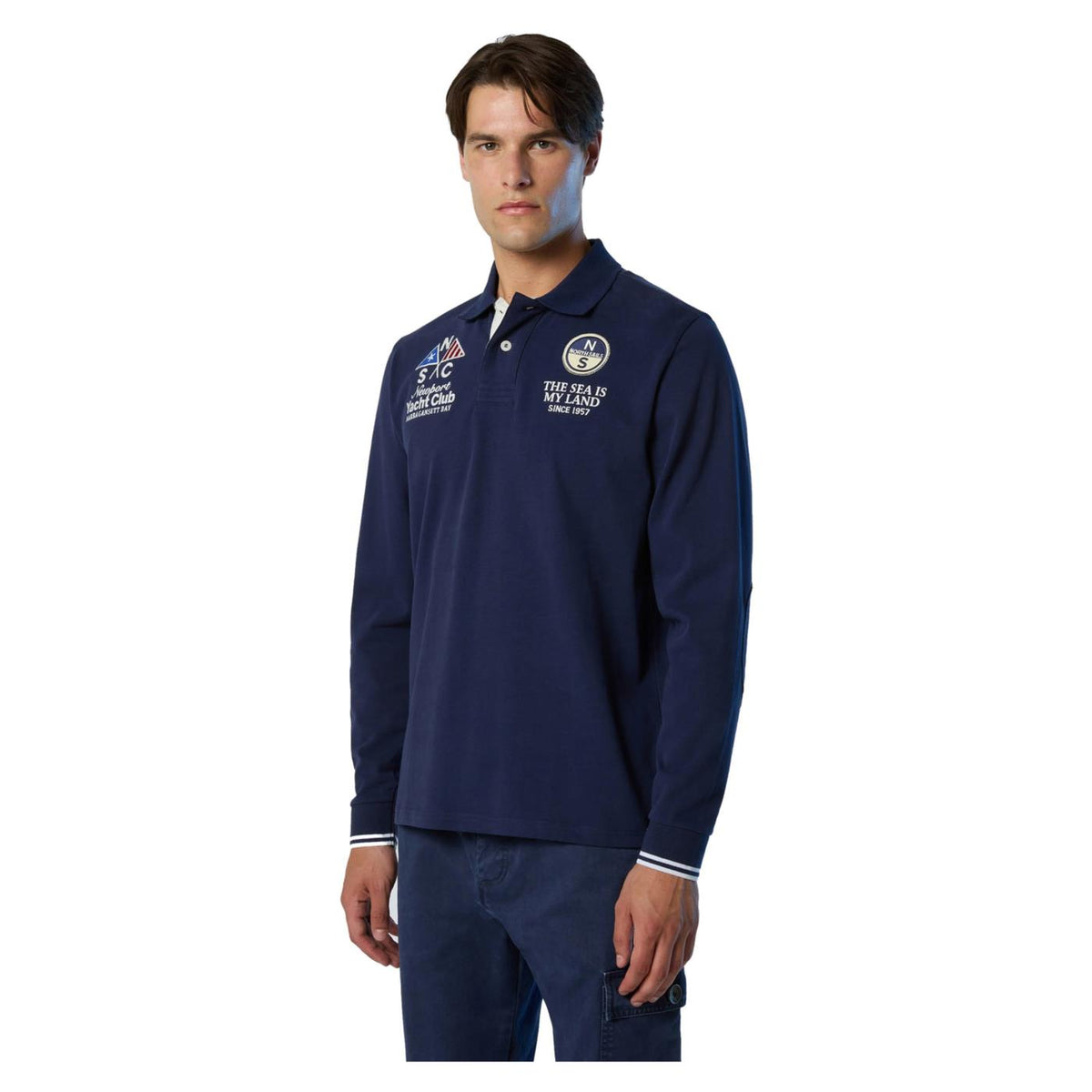 NORTH SAILS POLO LONG SLEEVE GRAPHIC
