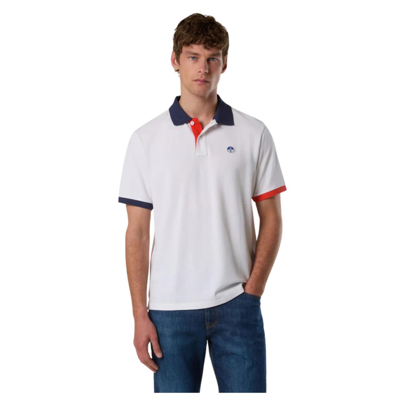 NORTH SAILS POLO MANICHE CORTE - Bianco - immagine principale