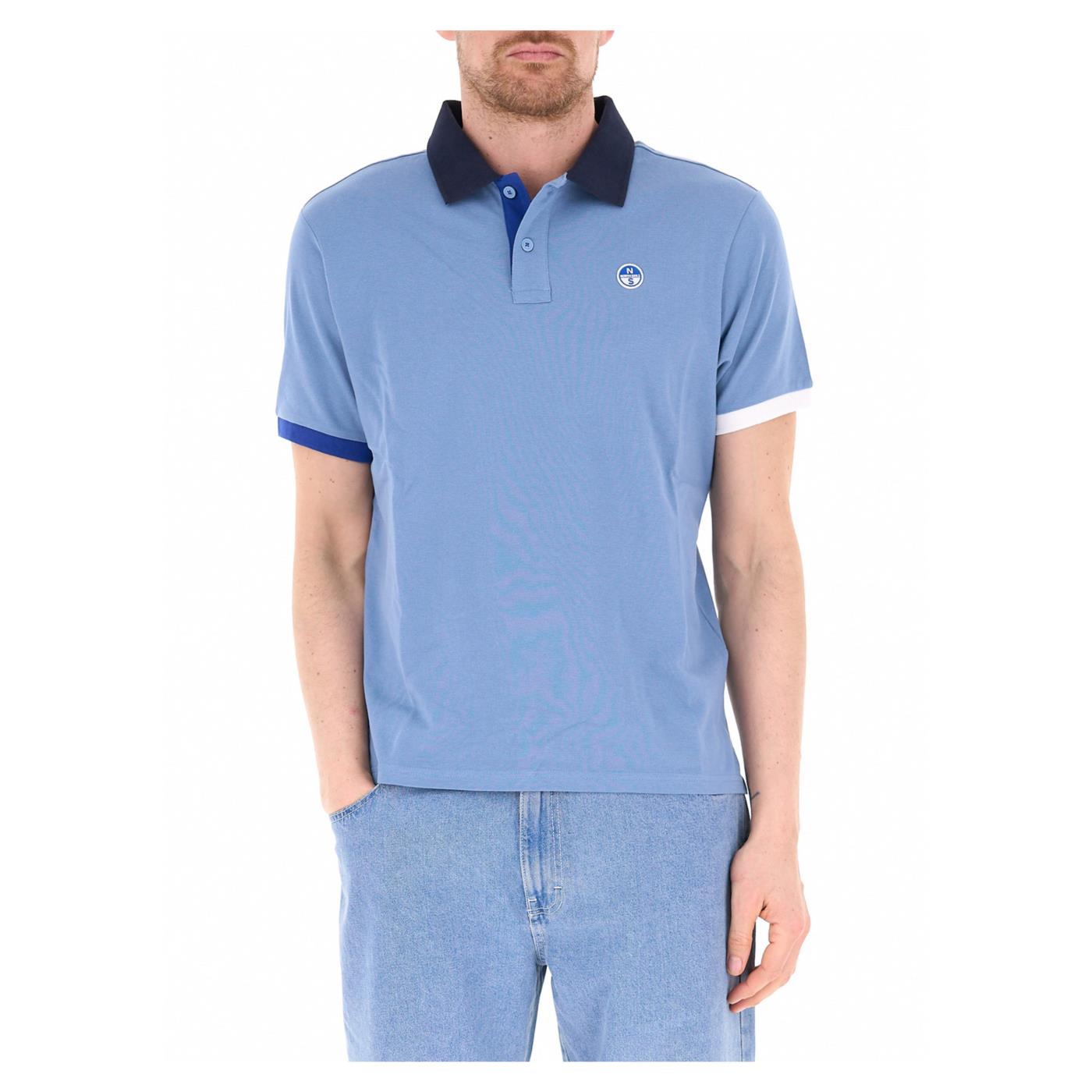 NORTH SAILS POLO MANICHE CORTE - Azzurro - immagine principale
