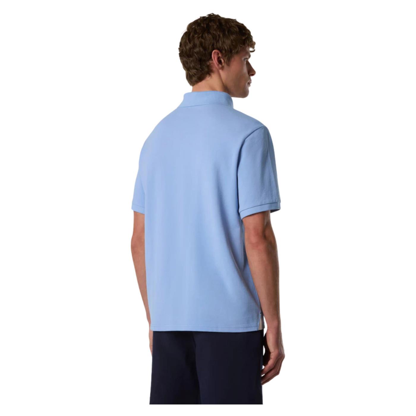 NORTH SAILS POLO MANICHE CORTE - Azzurro - vista 2