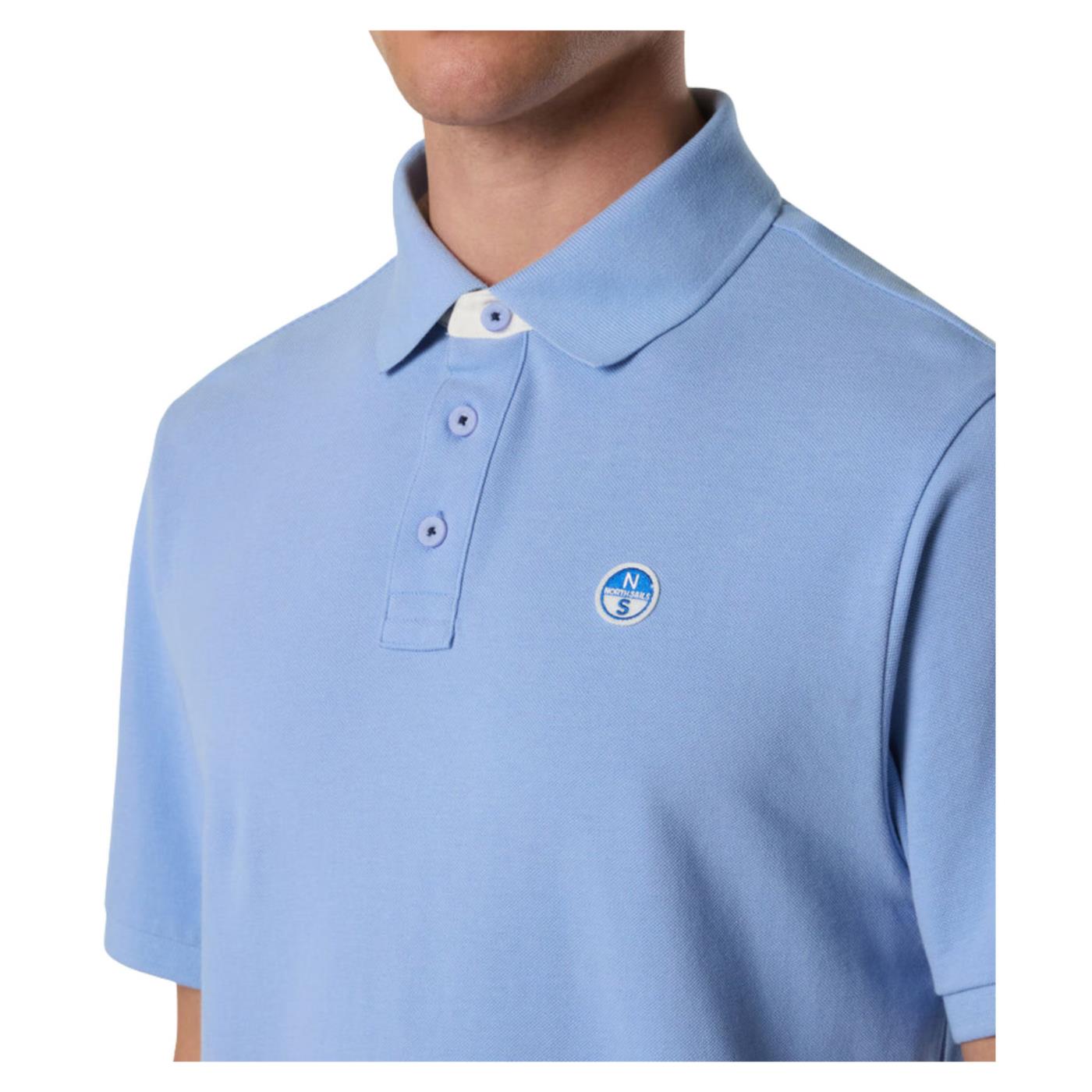 NORTH SAILS POLO MANICHE CORTE - Azzurro - vista 3