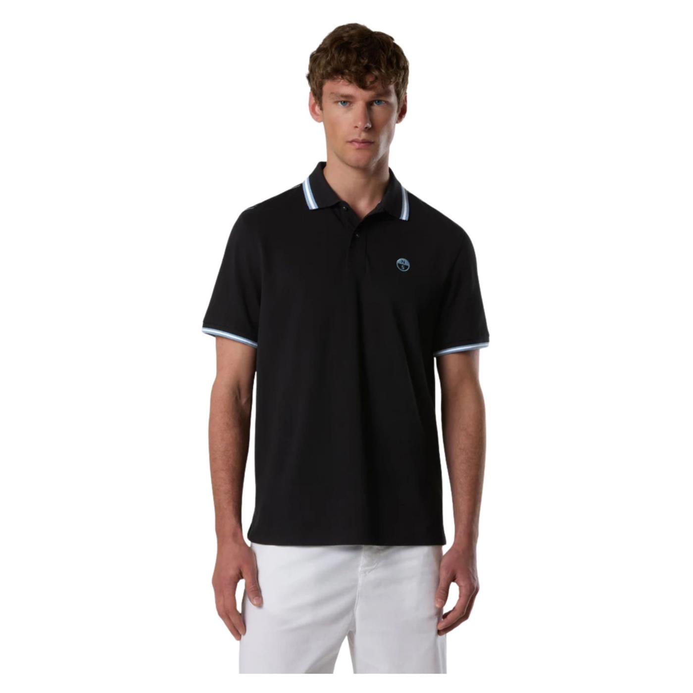 NORTH SAILS POLO MANICHE CORTE - Nero - immagine principale